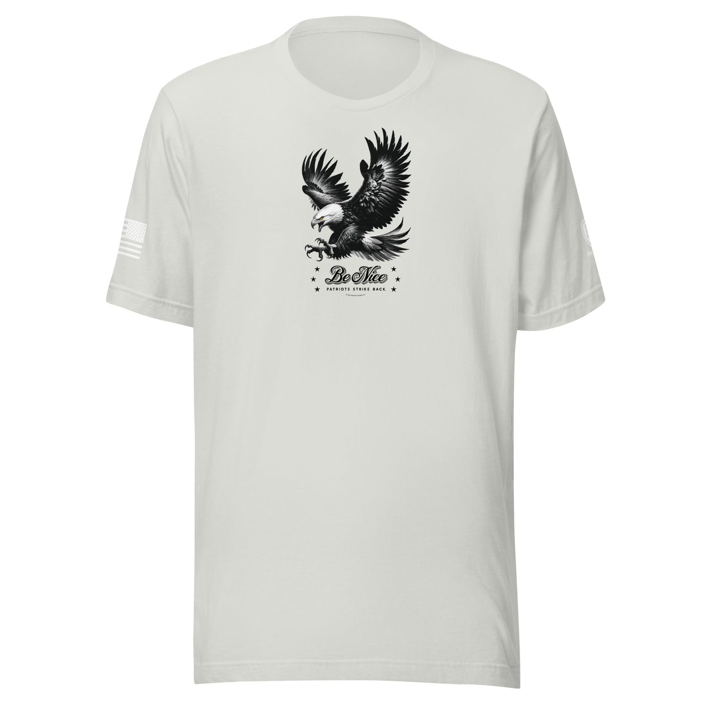 MAGA Tee – Conservative Shirts - Be Nice - Patriots Strike Back Shirt - Rebel Park USA