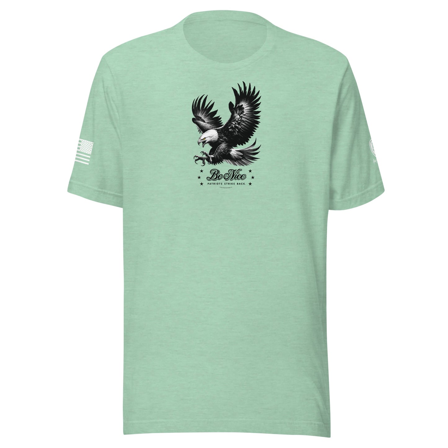 MAGA Tee – Conservative Shirts - Be Nice - Patriots Strike Back Shirt - Rebel Park USA