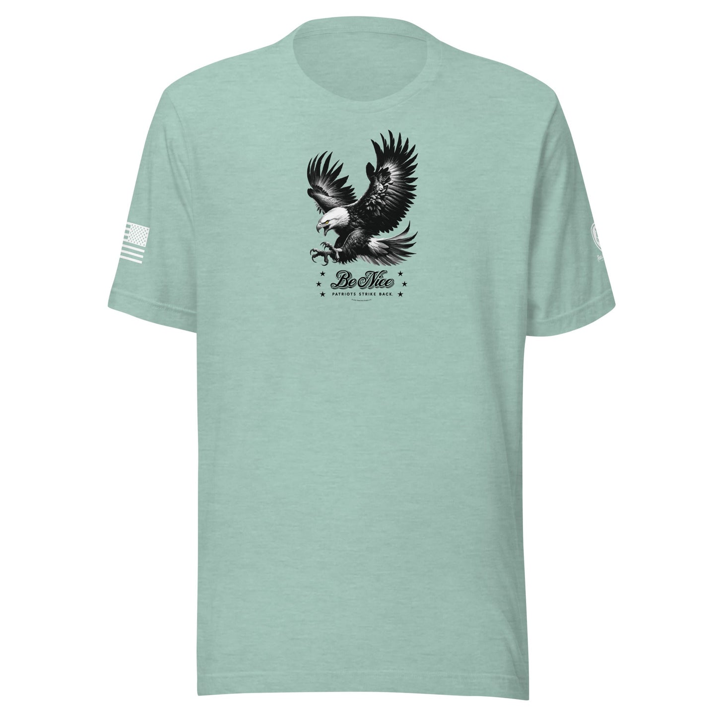 MAGA Tee – Conservative Shirts - Be Nice - Patriots Strike Back Shirt - Rebel Park USA