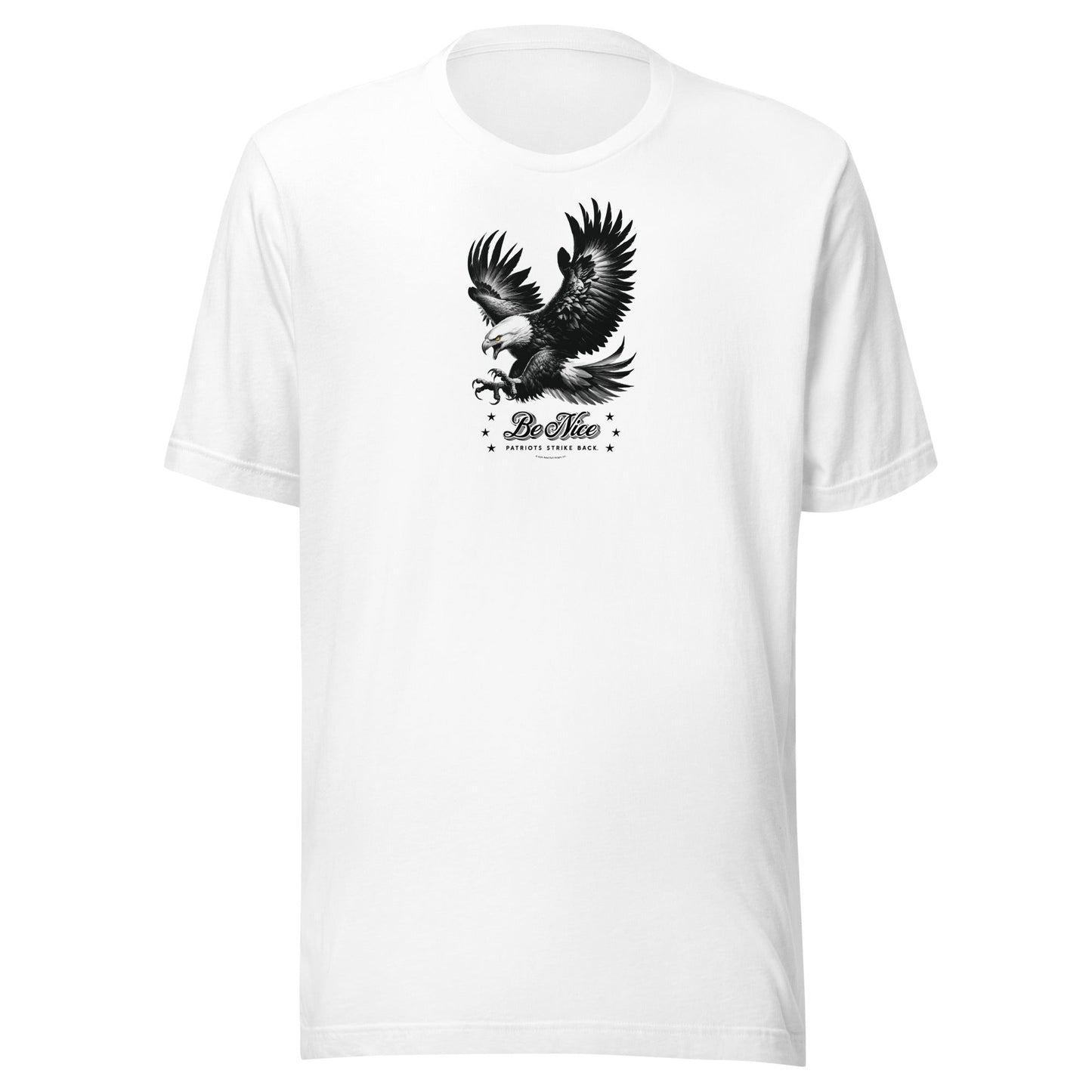 MAGA Tee – Conservative Shirts - Be Nice - Patriots Strike Back Shirt - Rebel Park USA