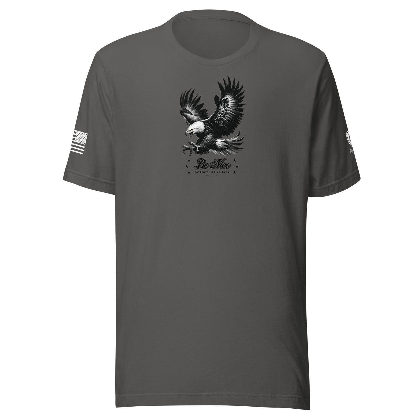 MAGA Tee – Conservative Shirts - Be Nice - Patriots Strike Back Shirt - Rebel Park USA