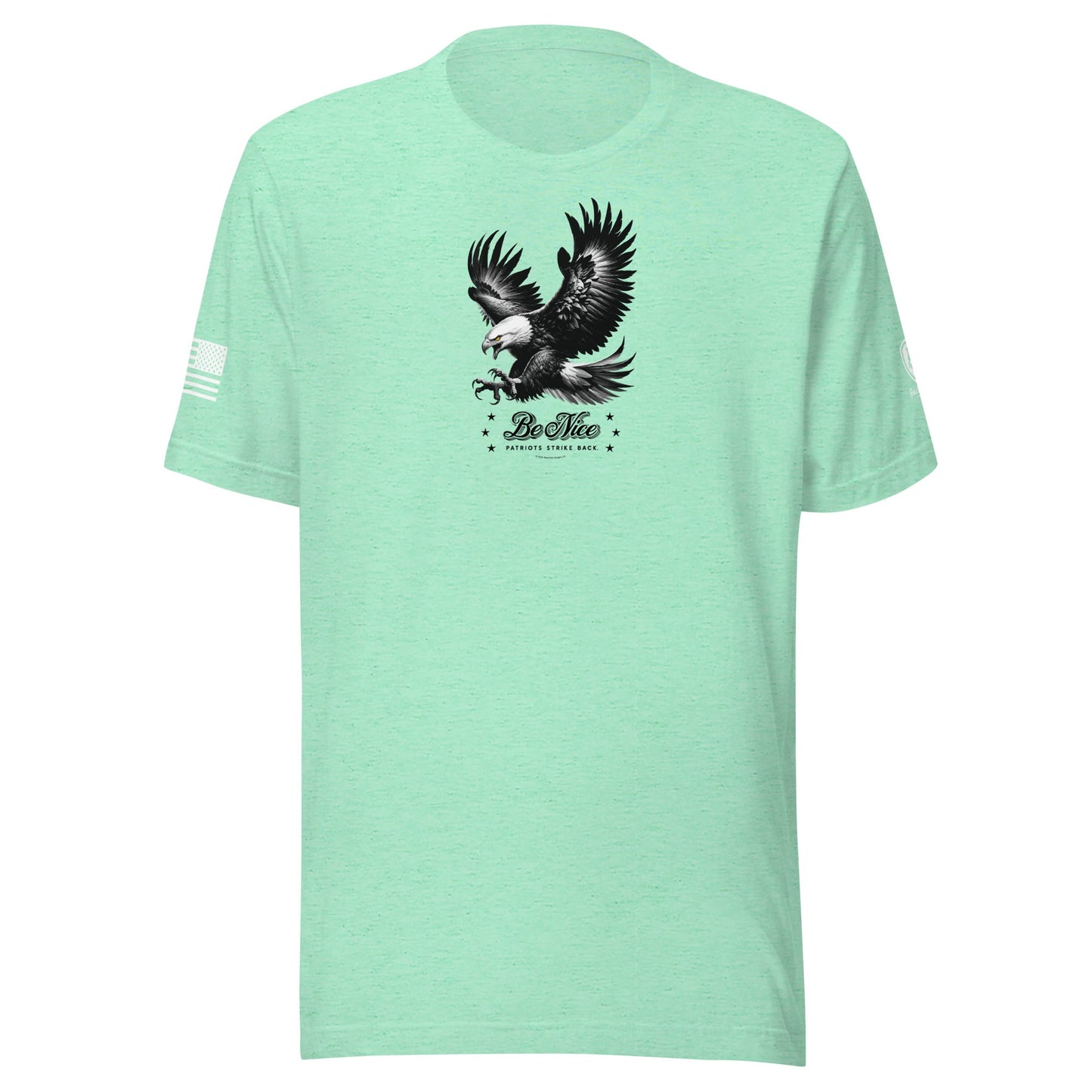 MAGA Tee – Conservative Shirts - Be Nice - Patriots Strike Back Shirt - Rebel Park USA