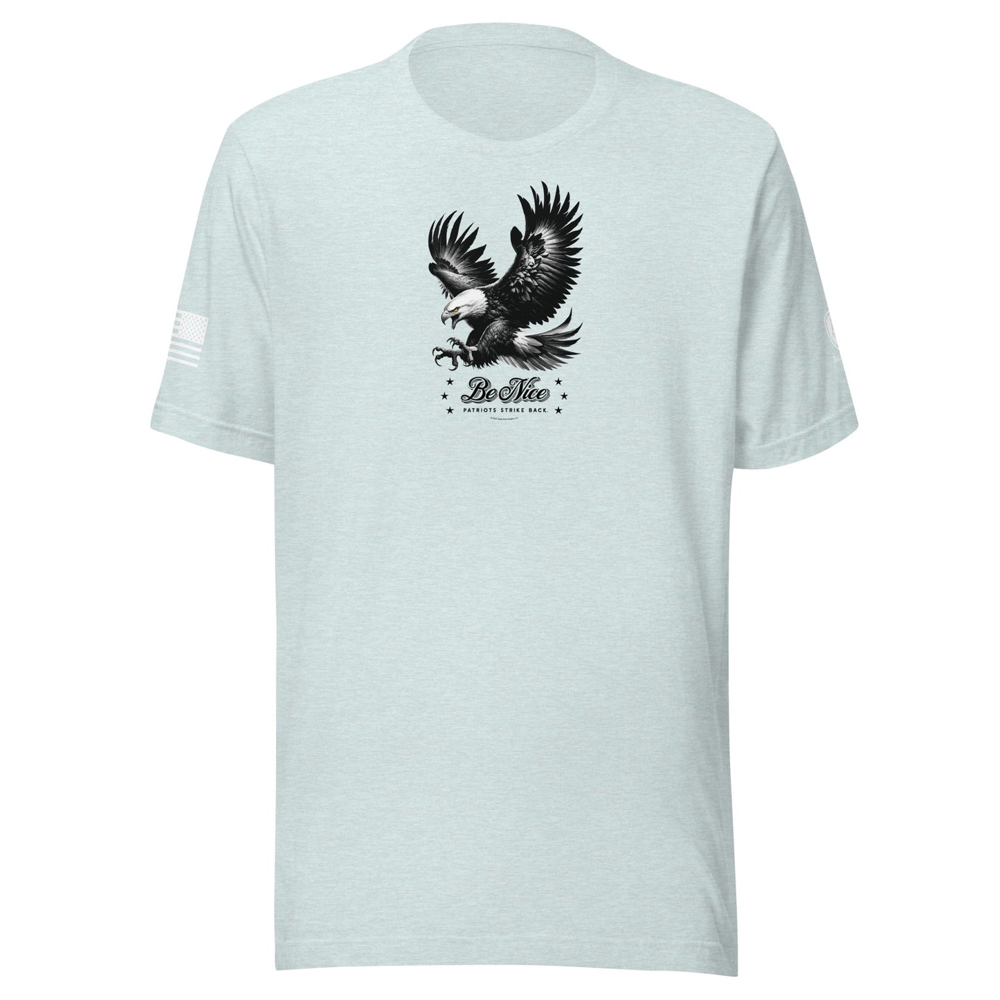 MAGA Tee – Conservative Shirts - Be Nice - Patriots Strike Back Shirt - Rebel Park USA