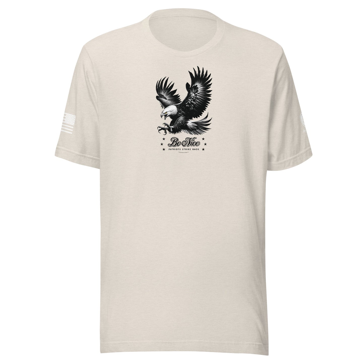 MAGA Tee – Conservative Shirts - Be Nice - Patriots Strike Back Shirt - Rebel Park USA