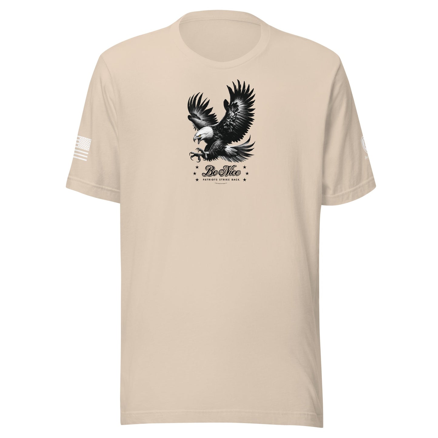 MAGA Tee – Conservative Shirts - Be Nice - Patriots Strike Back Shirt - Rebel Park USA