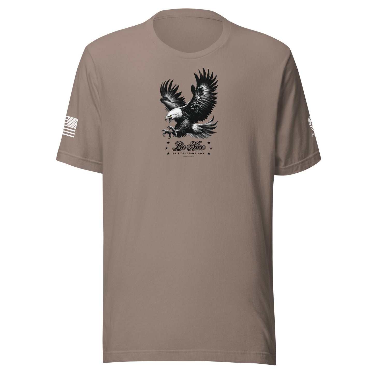 MAGA Tee – Conservative Shirts - Be Nice - Patriots Strike Back Shirt - Rebel Park USA
