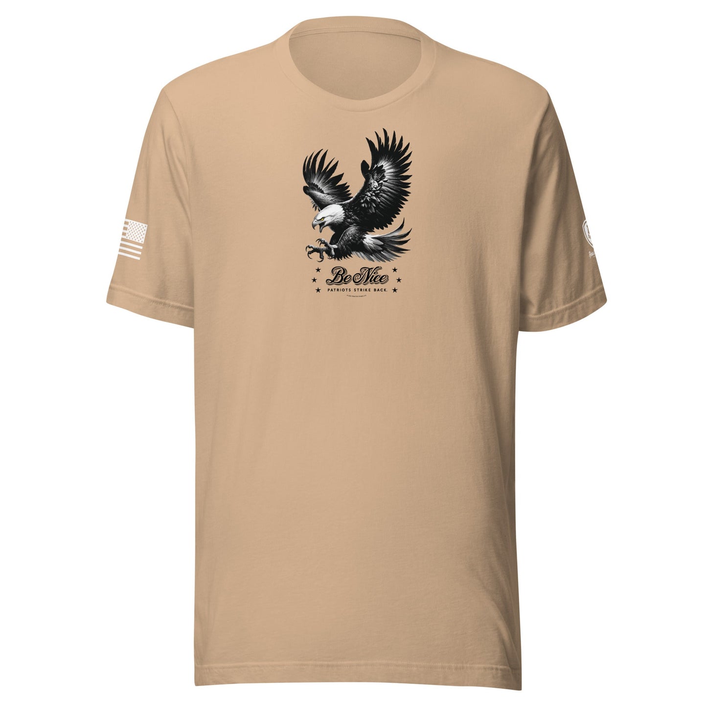 MAGA Tee – Conservative Shirts - Be Nice - Patriots Strike Back Shirt - Rebel Park USA
