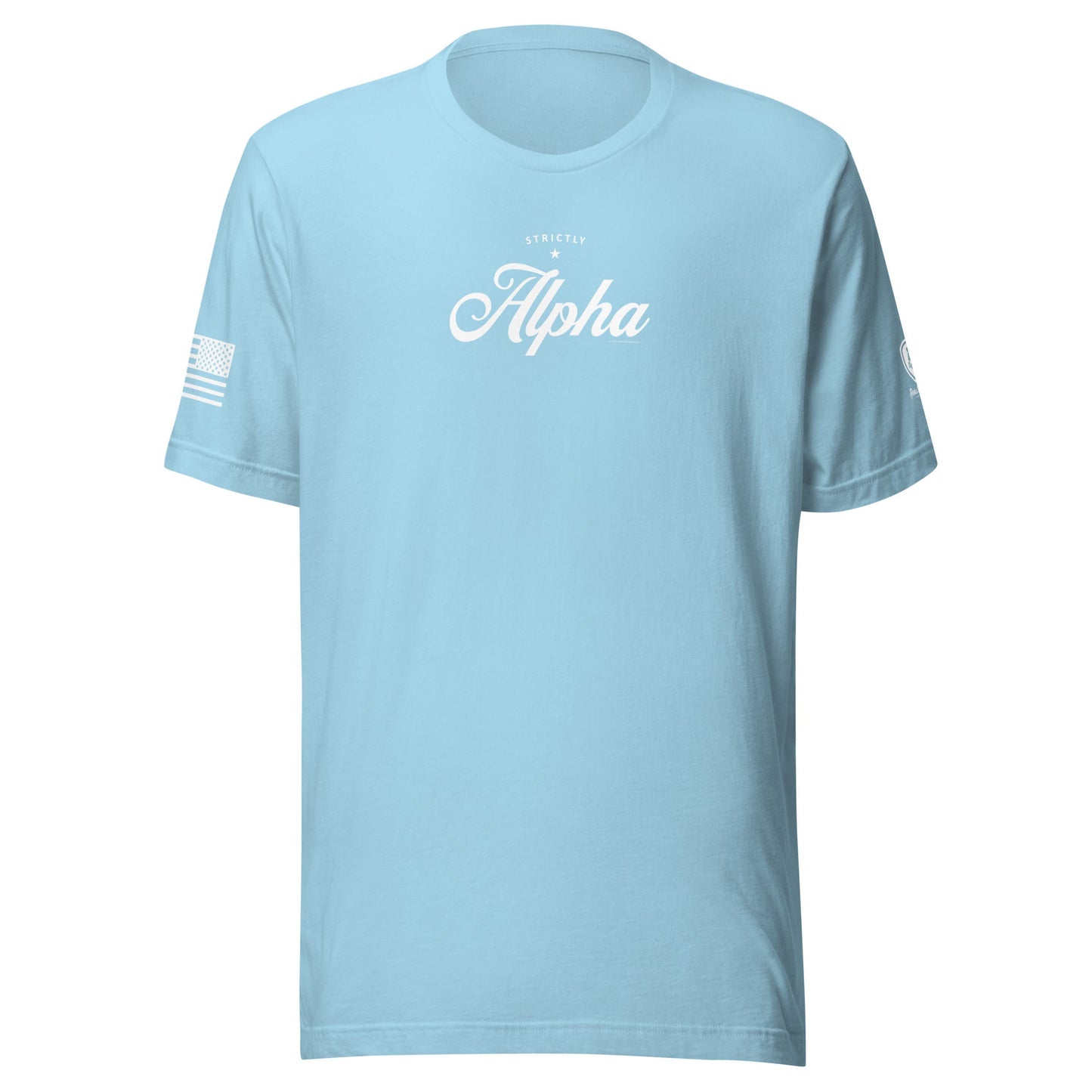 Mens Tees - Satirical Conservative Tee - Strictly Alpha Tee - Rebel Park USA