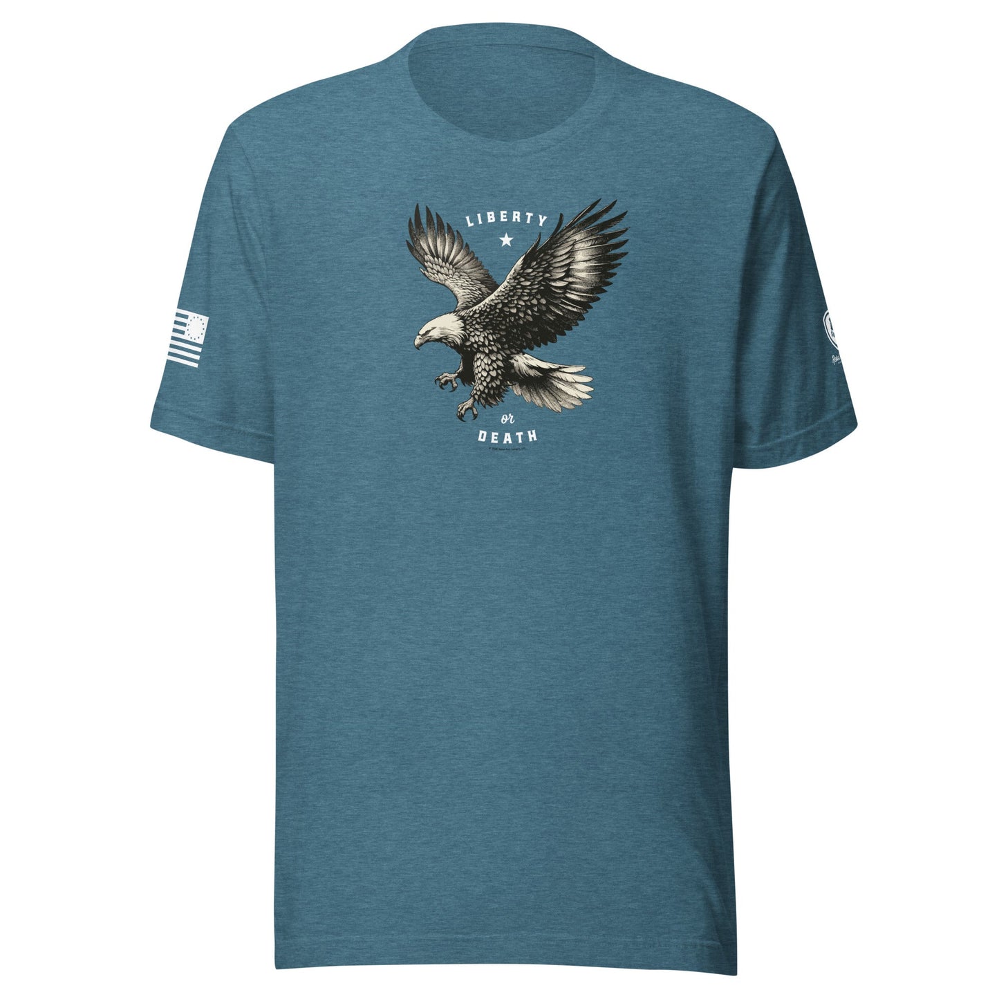 Military T-Shirt - Patriotic American Tee – Liberty or Death T-Shirt - Rebel Park USA