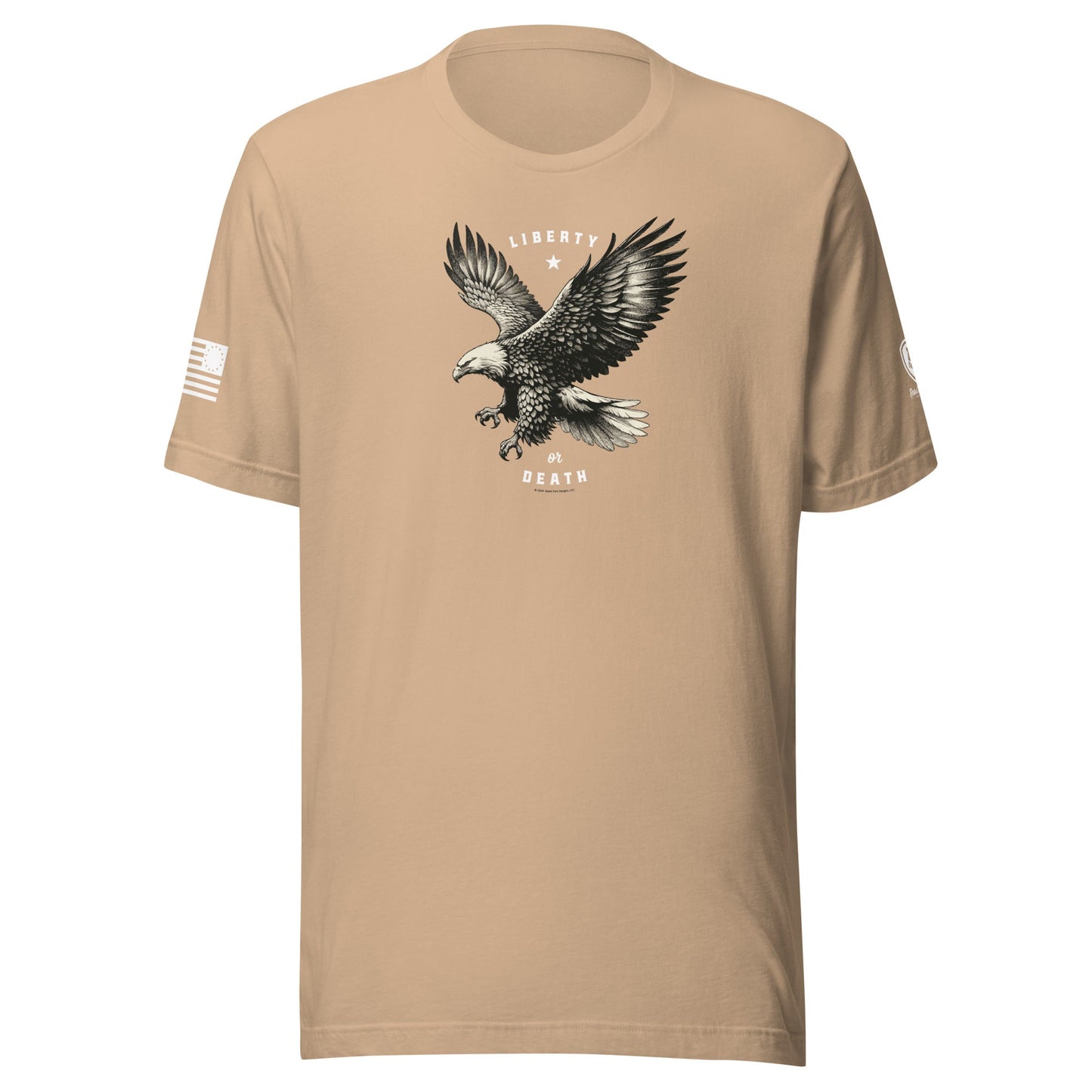 Military T-Shirt - Patriotic American Tee – Liberty or Death T-Shirt - Rebel Park USA