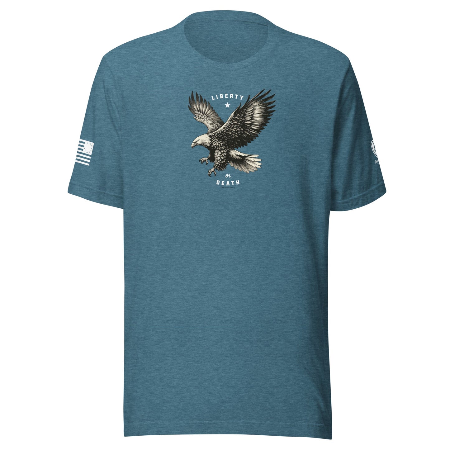 Military T-Shirt - Patriotic American Tee – Liberty or Death T-Shirt - Rebel Park USA