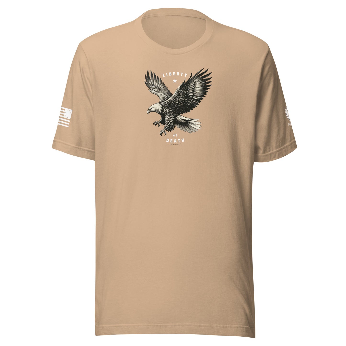 Military T-Shirt - Patriotic American Tee – Liberty or Death T-Shirt - Rebel Park USA