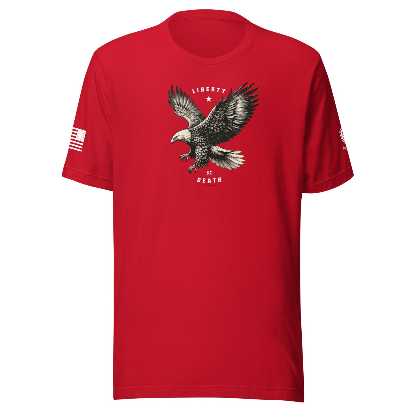 Military T-Shirt - Patriotic American Tee – Liberty or Death T-Shirt - Rebel Park USA
