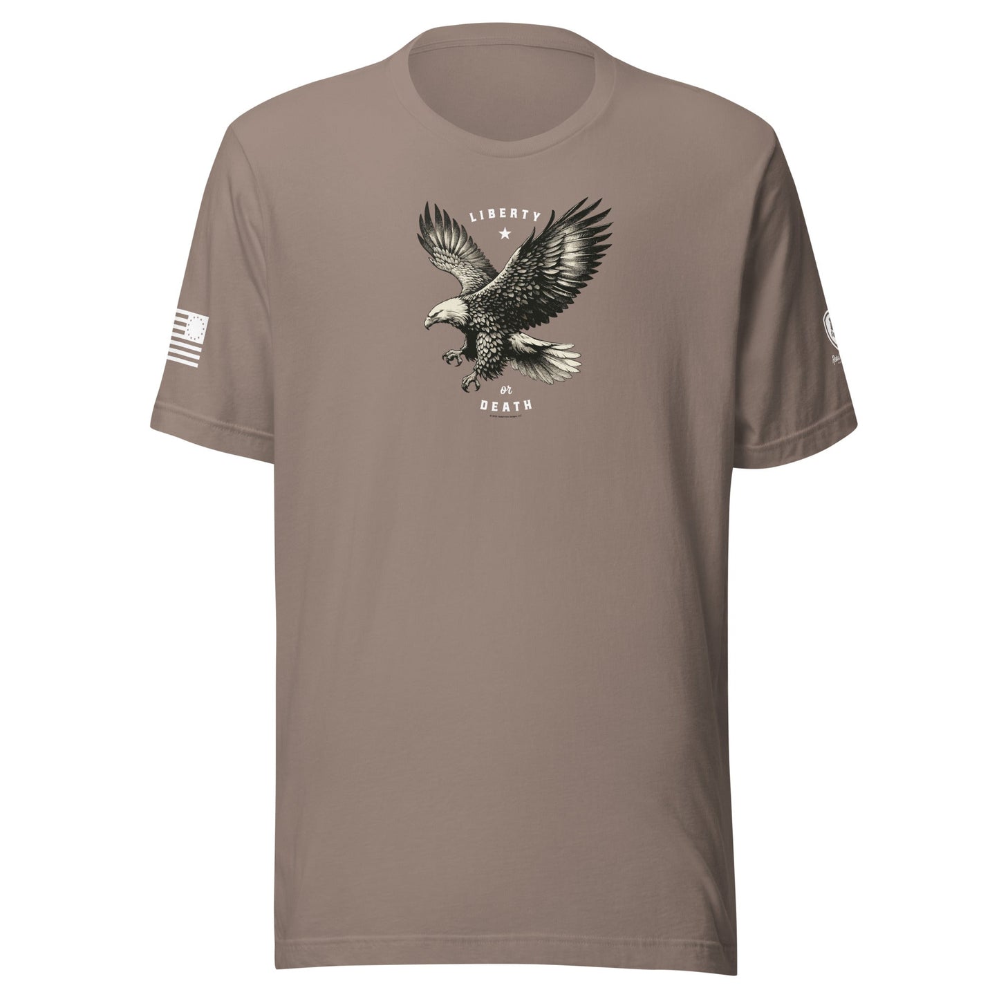 Military T-Shirt - Patriotic American Tee – Liberty or Death T-Shirt - Rebel Park USA