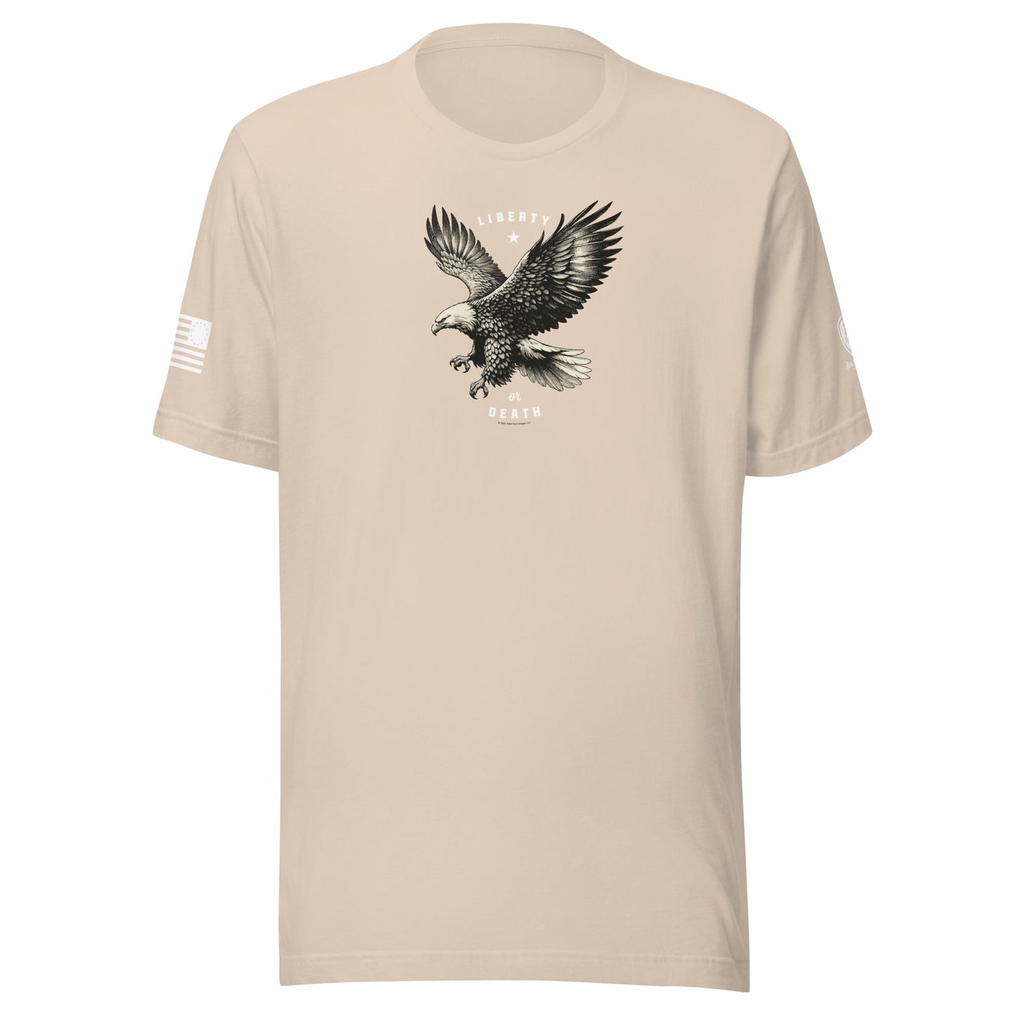 Military T-Shirt - Patriotic American Tee – Liberty or Death T-Shirt - Rebel Park USA