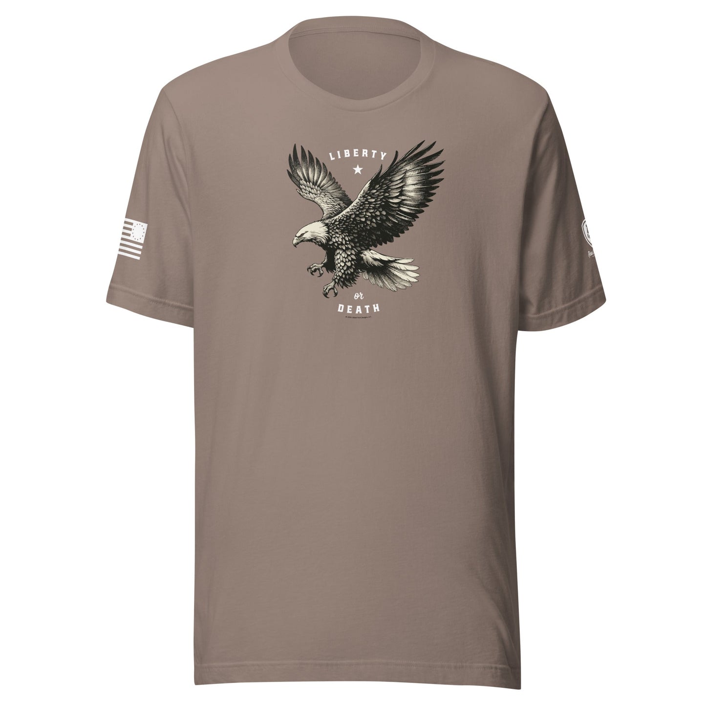 Military T-Shirt - Patriotic American Tee – Liberty or Death T-Shirt - Rebel Park USA