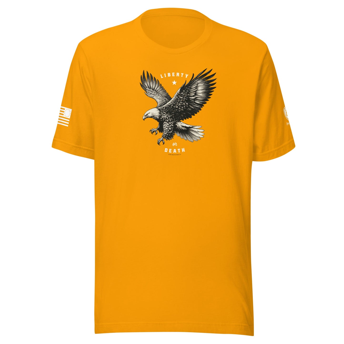 Military T-Shirt - Patriotic American Tee – Liberty or Death T-Shirt - Rebel Park USA