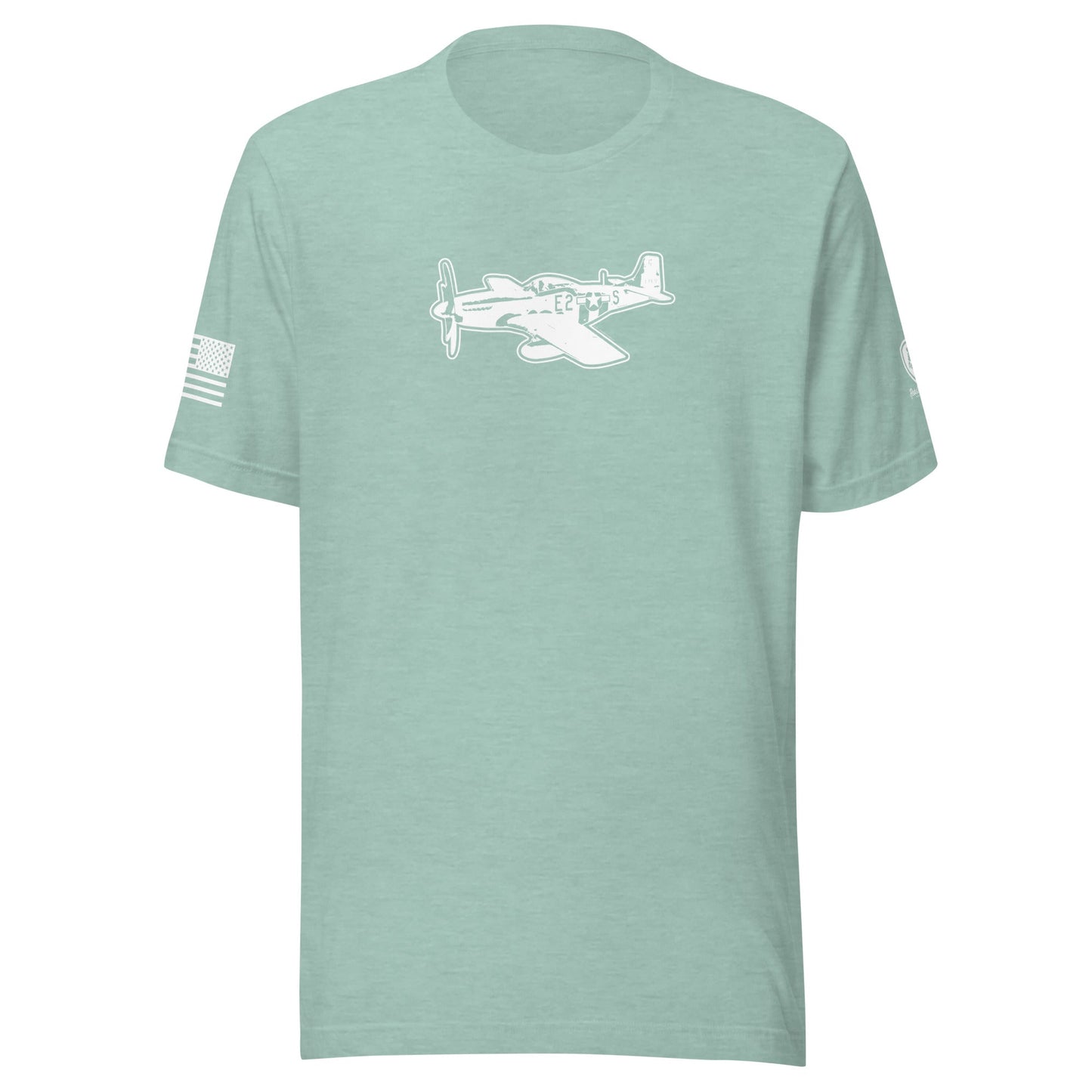 Military Tee - P - 51 Mustang – Vintage Warbird Tee – WWII Shirt for Men - Rebel Park USA