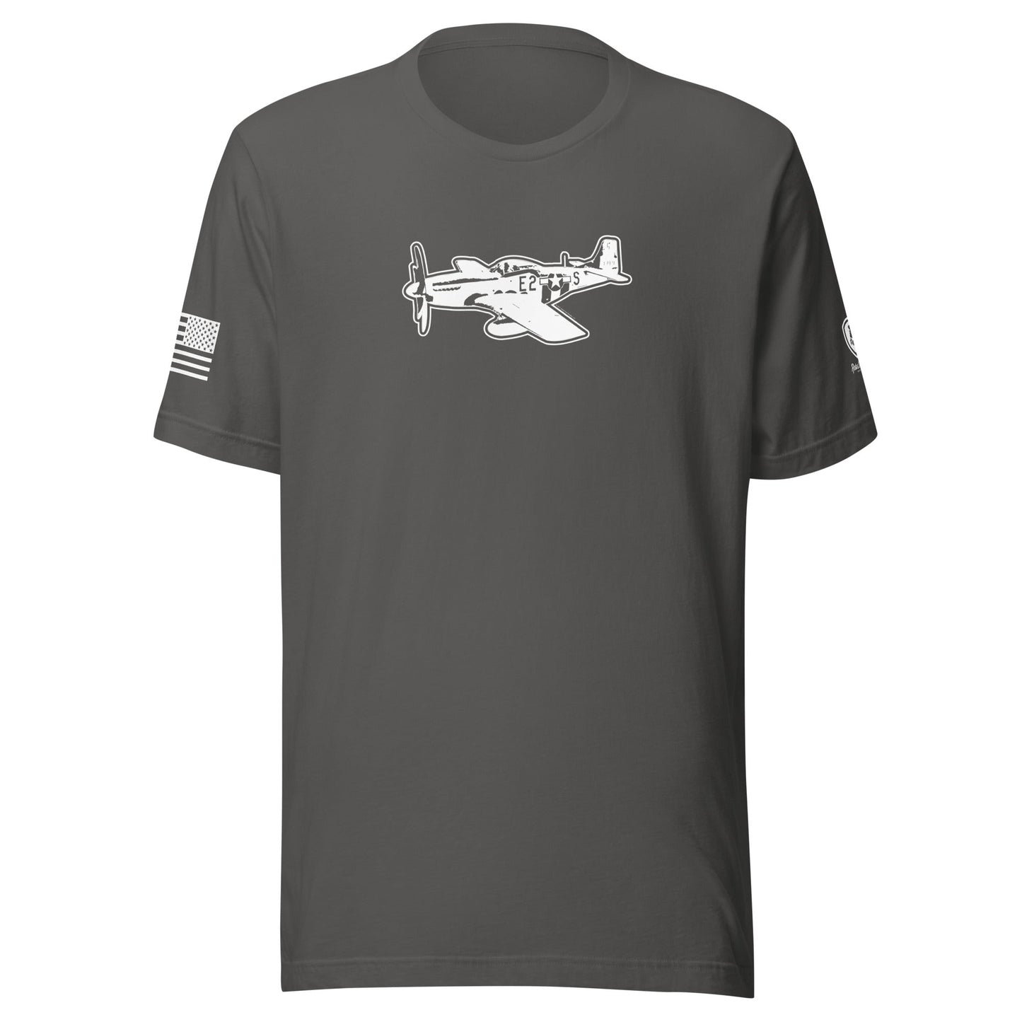 Military Tee - P - 51 Mustang – Vintage Warbird Tee – WWII Shirt for Men - Rebel Park USA