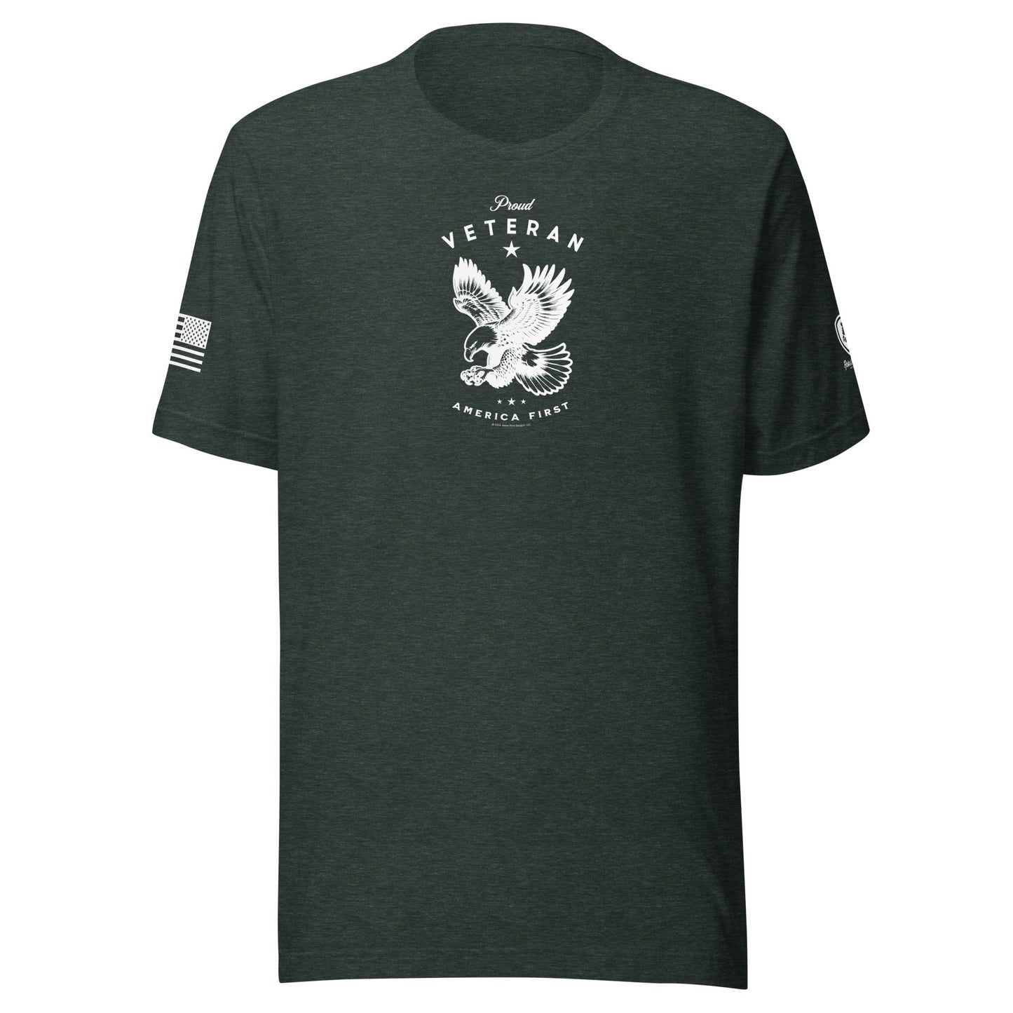 Proud Veteran T-Shirt – Patriotic Tee for Men - Military Tee for Men - Rebel Park USA