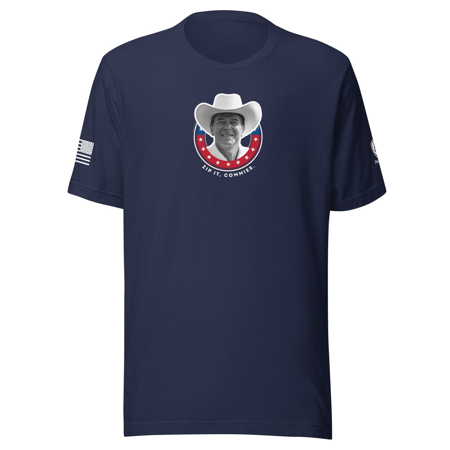 Ronald Reagan T-Shirt - Zip it, Commies Tee – Satirical MAGA Tee - Rebel Park USA