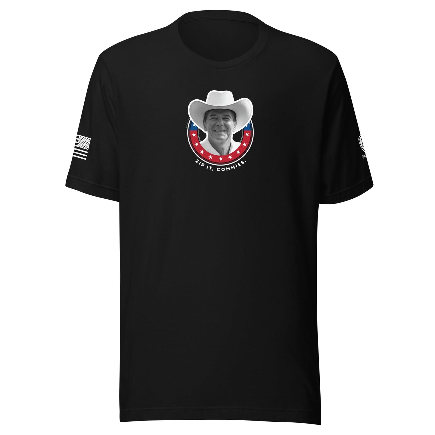 Ronald Reagan T-Shirt - Zip it, Commies Tee – Satirical MAGA Tee - Rebel Park USA