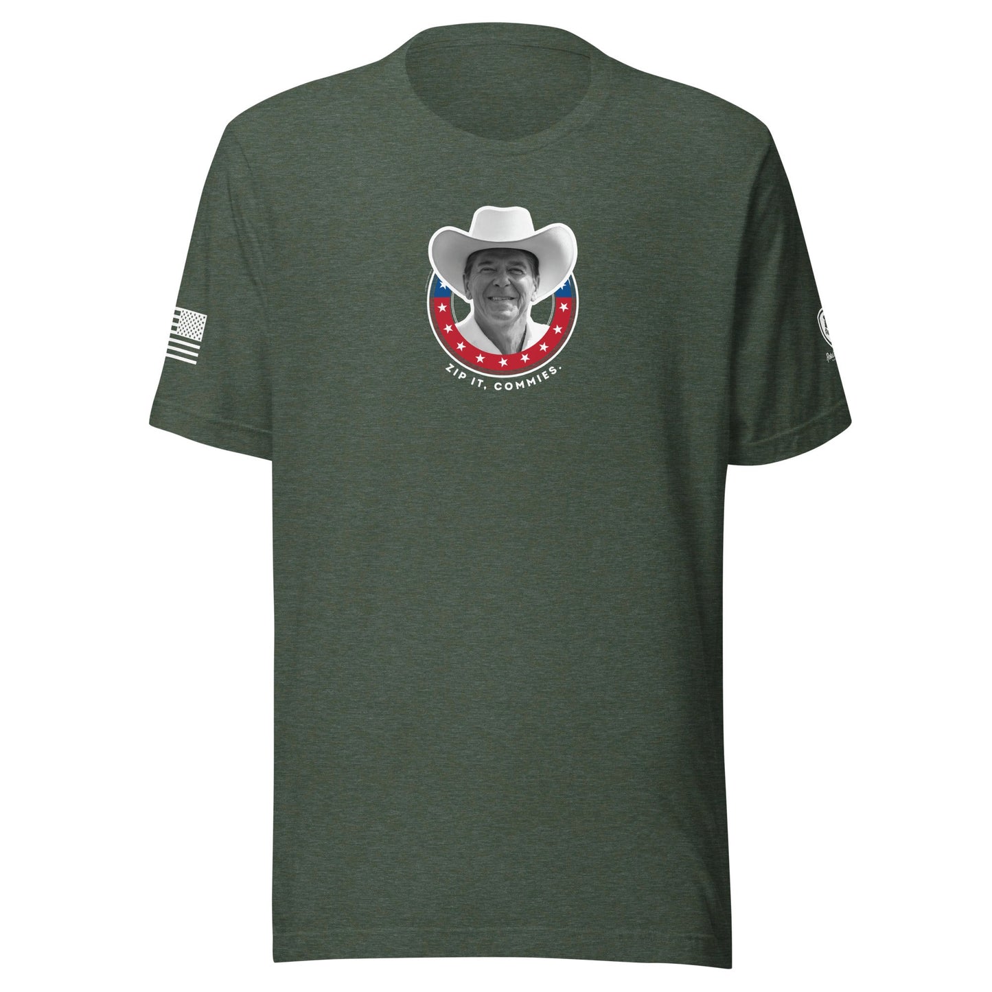 Ronald Reagan T-Shirt - Zip it, Commies Tee – Satirical MAGA Tee - Rebel Park USA