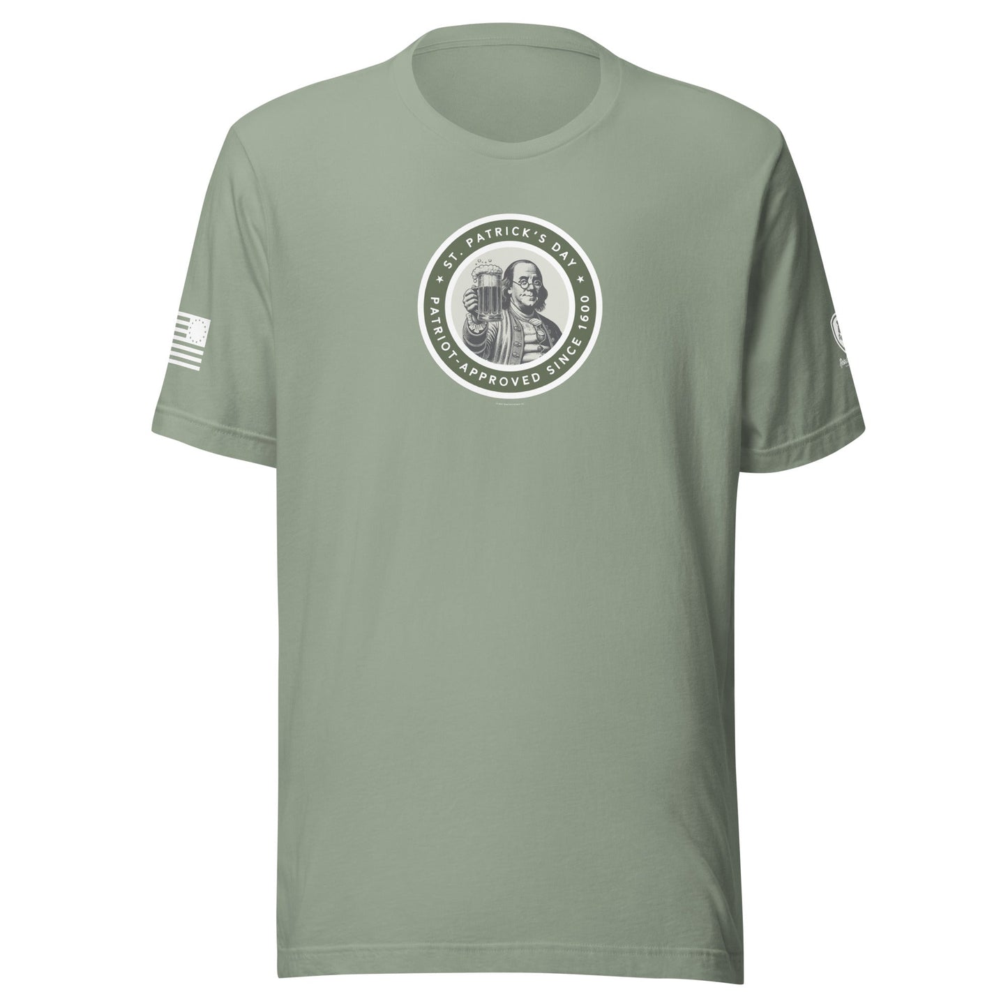 St. Paddys Day Tee - St. Patricks Day - Patriot - Approved Since 1600 - Rebel Park USA