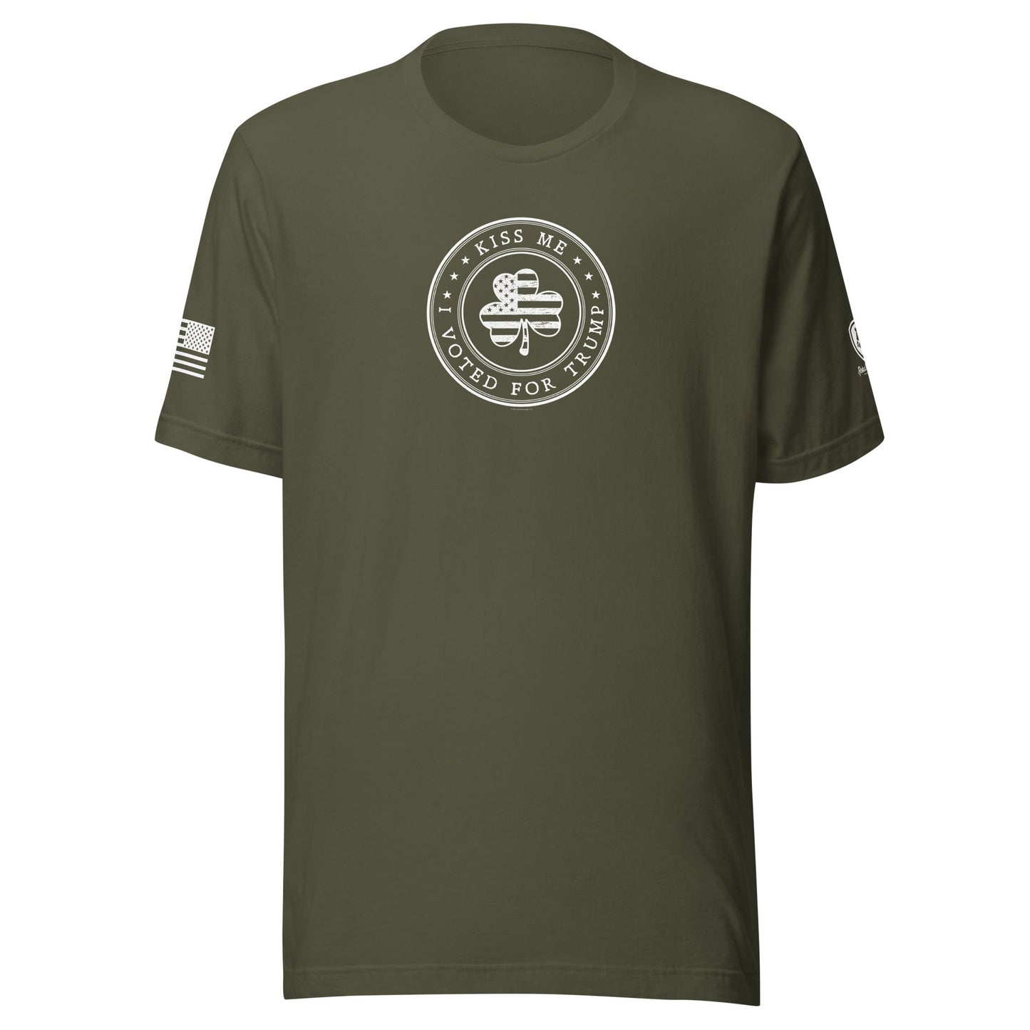 St. Patricks Day Tee - MAGA T-Shirt - Kiss Me - I Voted for Trump - Rebel Park USA