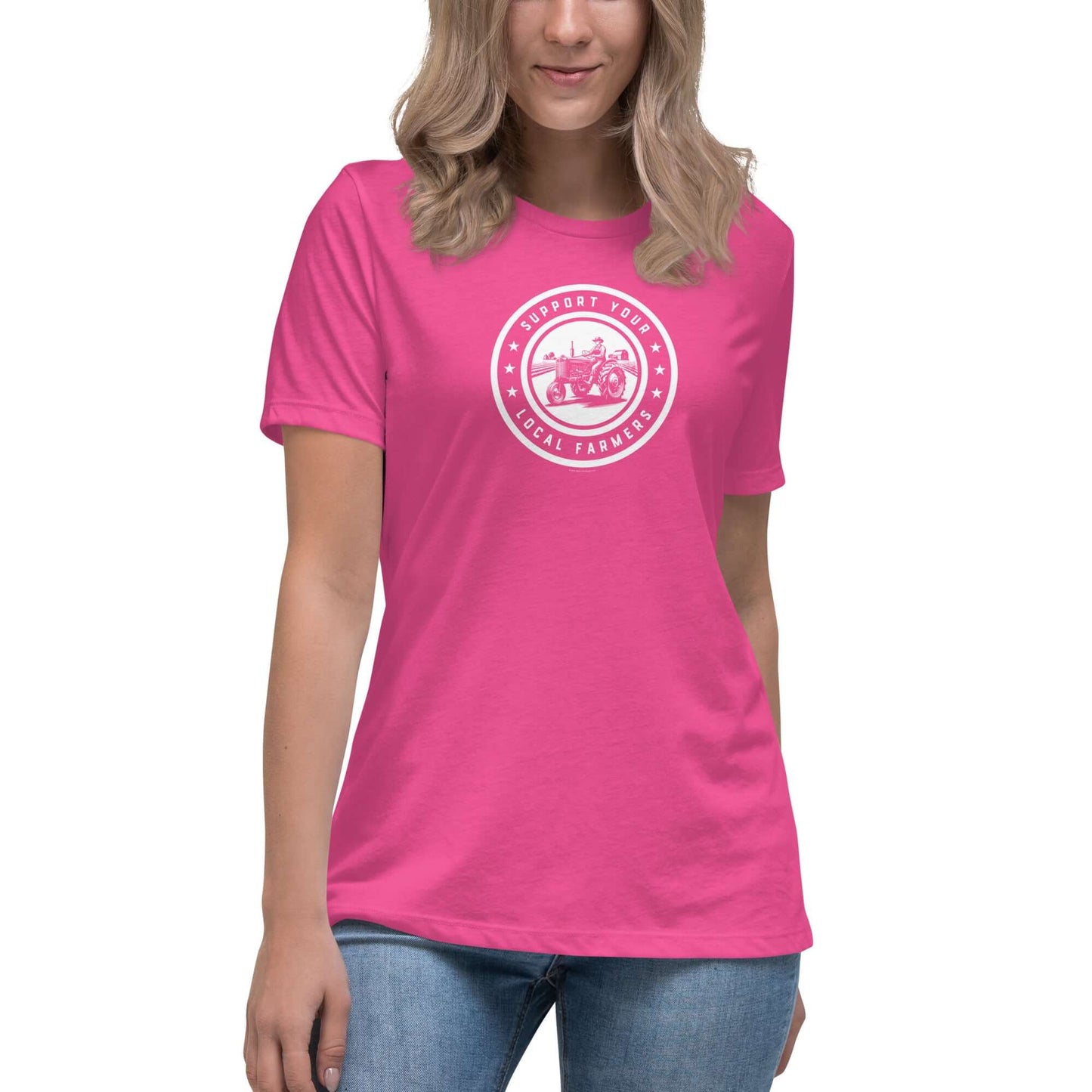 Support Your Local Farmers Womens T-Shirt – Patriotic Conservative Tee - Rebel Park USA
