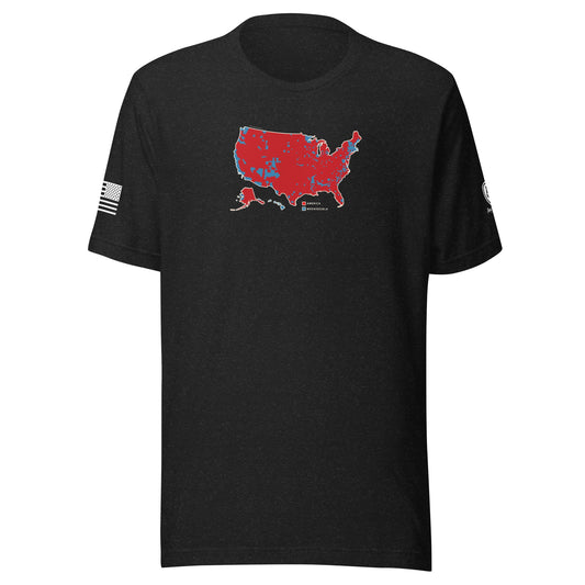 Trump Election T-Shirt – Men's MAGA Tee - USA Map - Weeniezuela Tee - Rebel Park USA