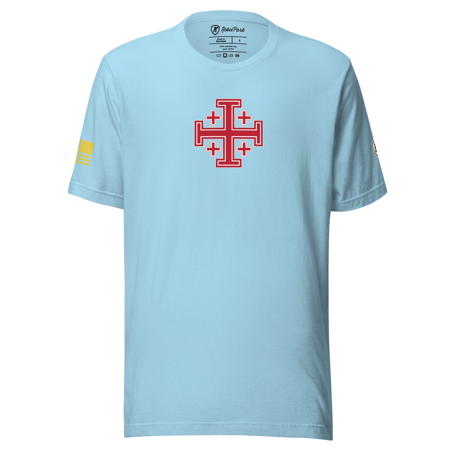 Jerusalem Cross T-Shirt for Men – Faith-Based Tee