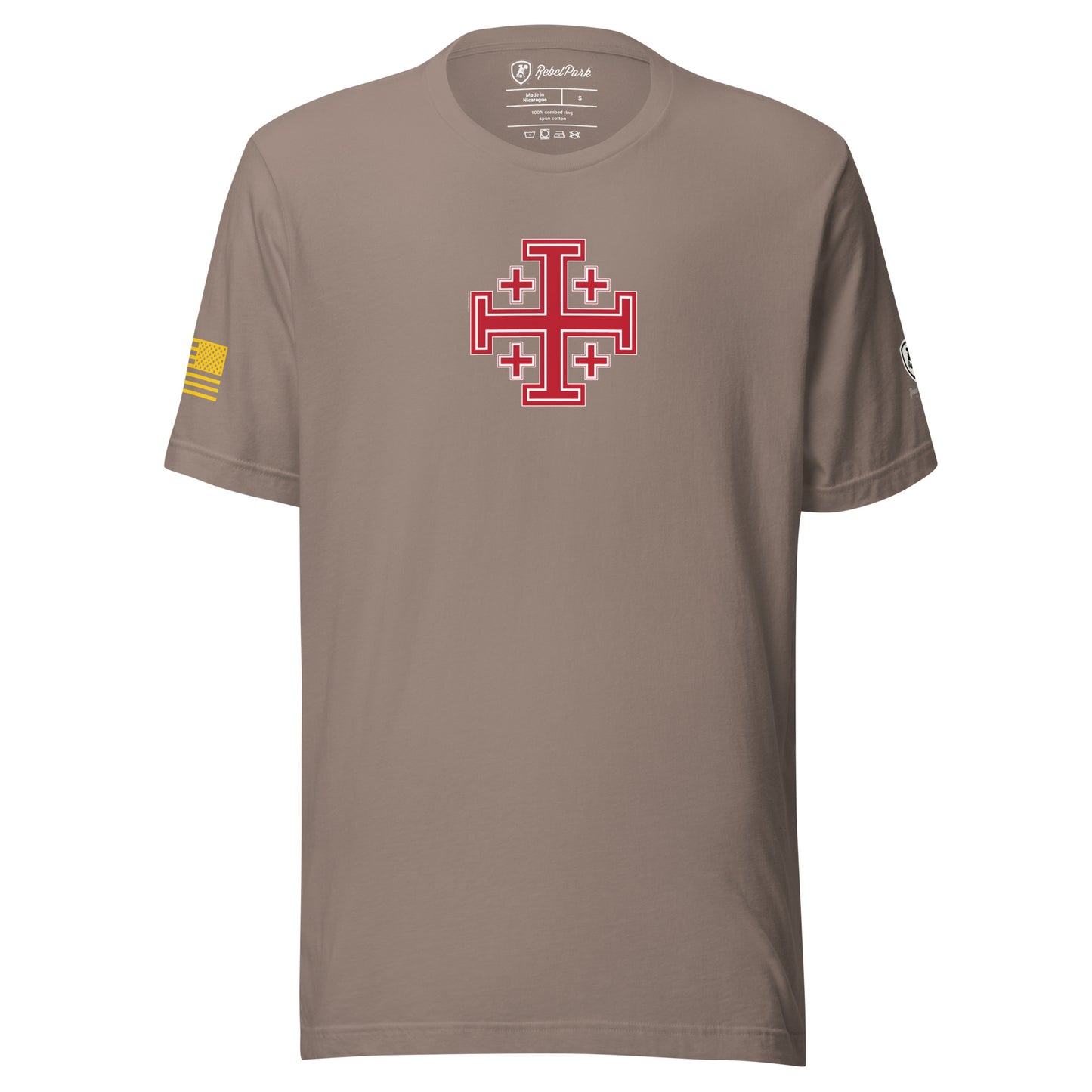 Jerusalem Cross T-Shirt for Men – Faith-Based Tee