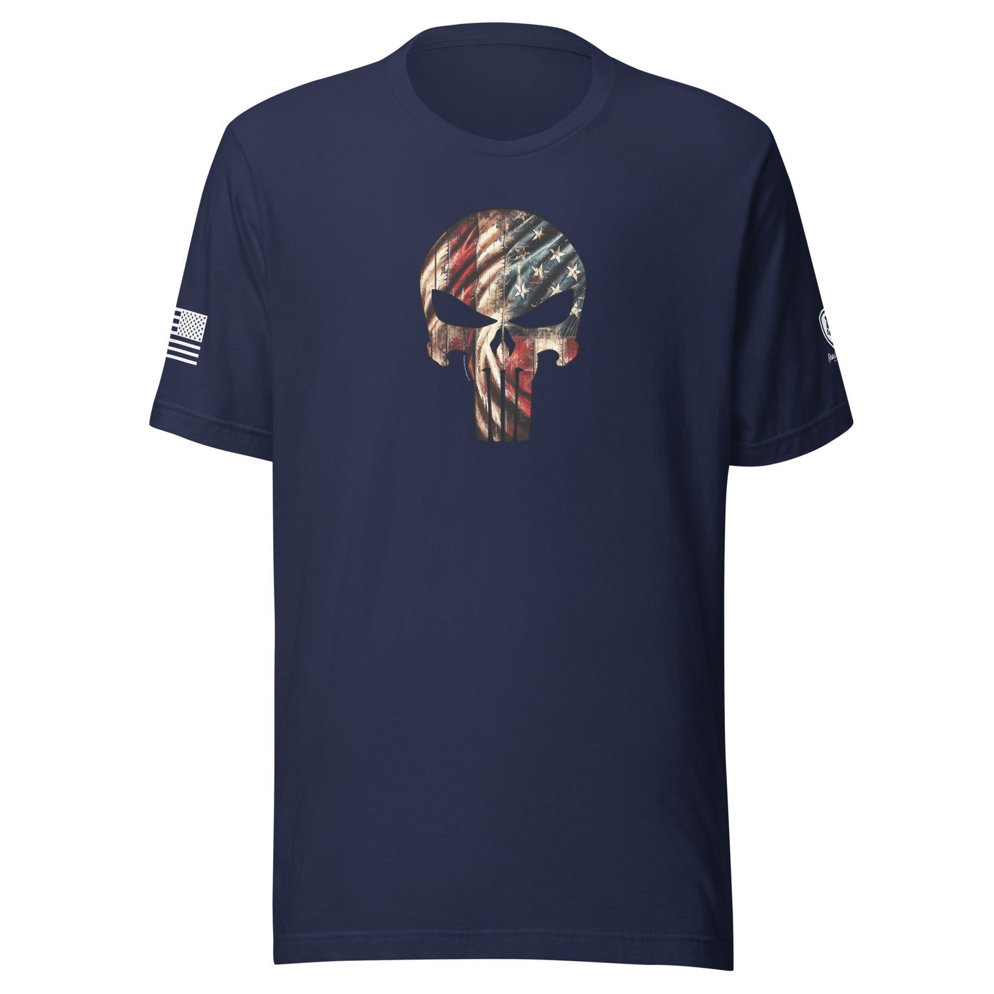 USA Flag Skull T-Shirt – American - Made Tee - Patriotic Skull Shirt - Rebel Park USA