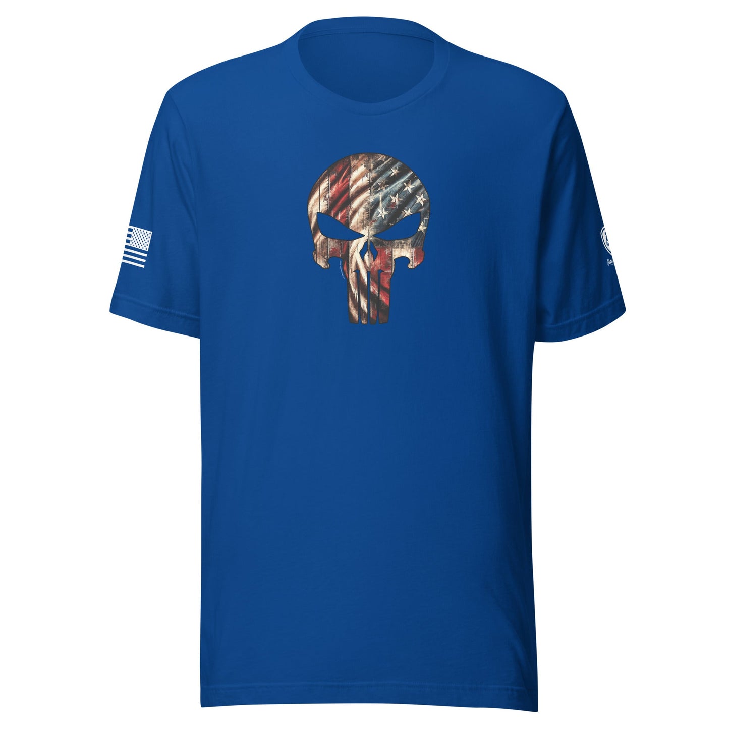 USA Flag Skull T-Shirt – American - Made Tee - Patriotic Skull Shirt - Rebel Park USA