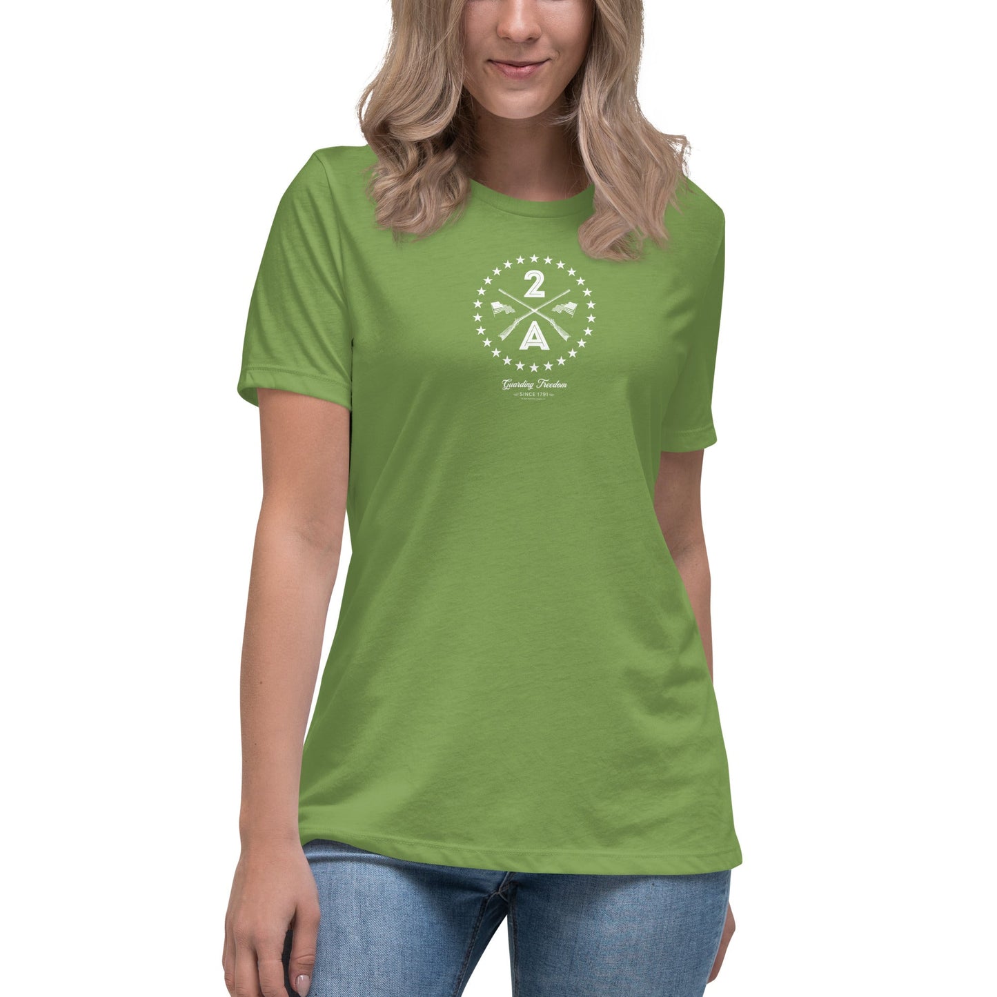 Womens Pro - Gun Rights Tee - 2A – Guarding Freedom Since 1791 – Top - Rebel Park USA