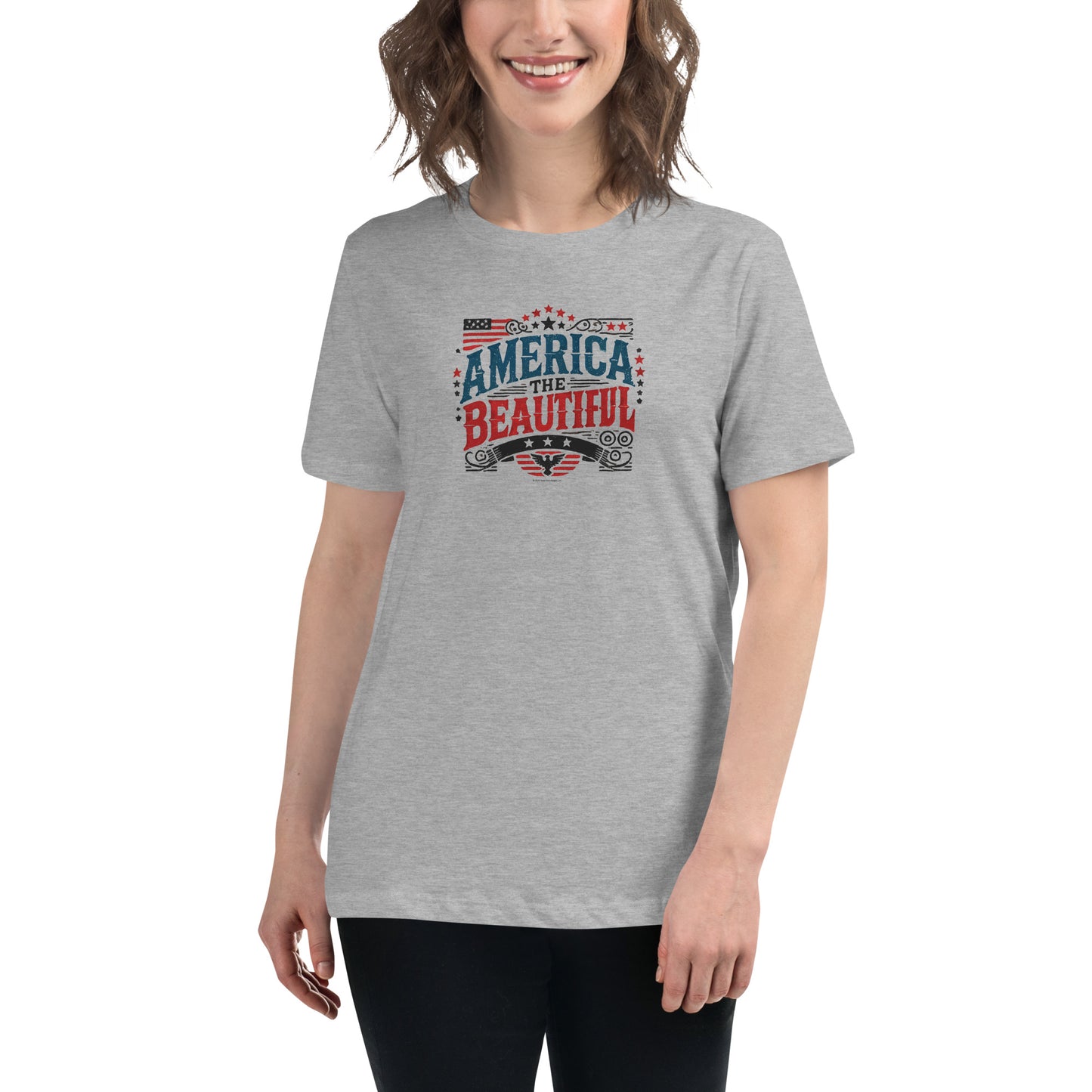 Women’s Patriotic Tee - America the Beautiful T-Shirt
