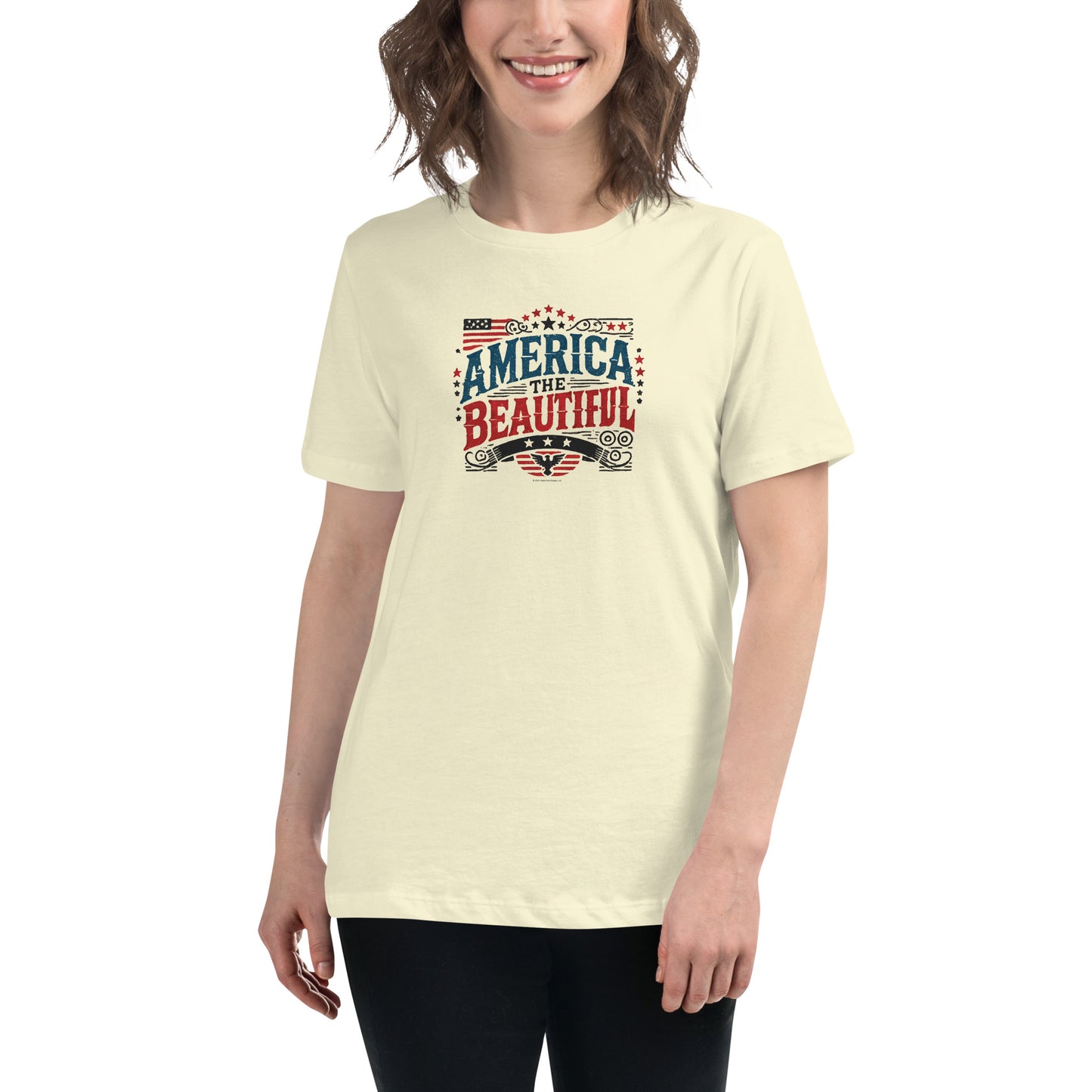 Women’s Patriotic Tee - America the Beautiful T-Shirt