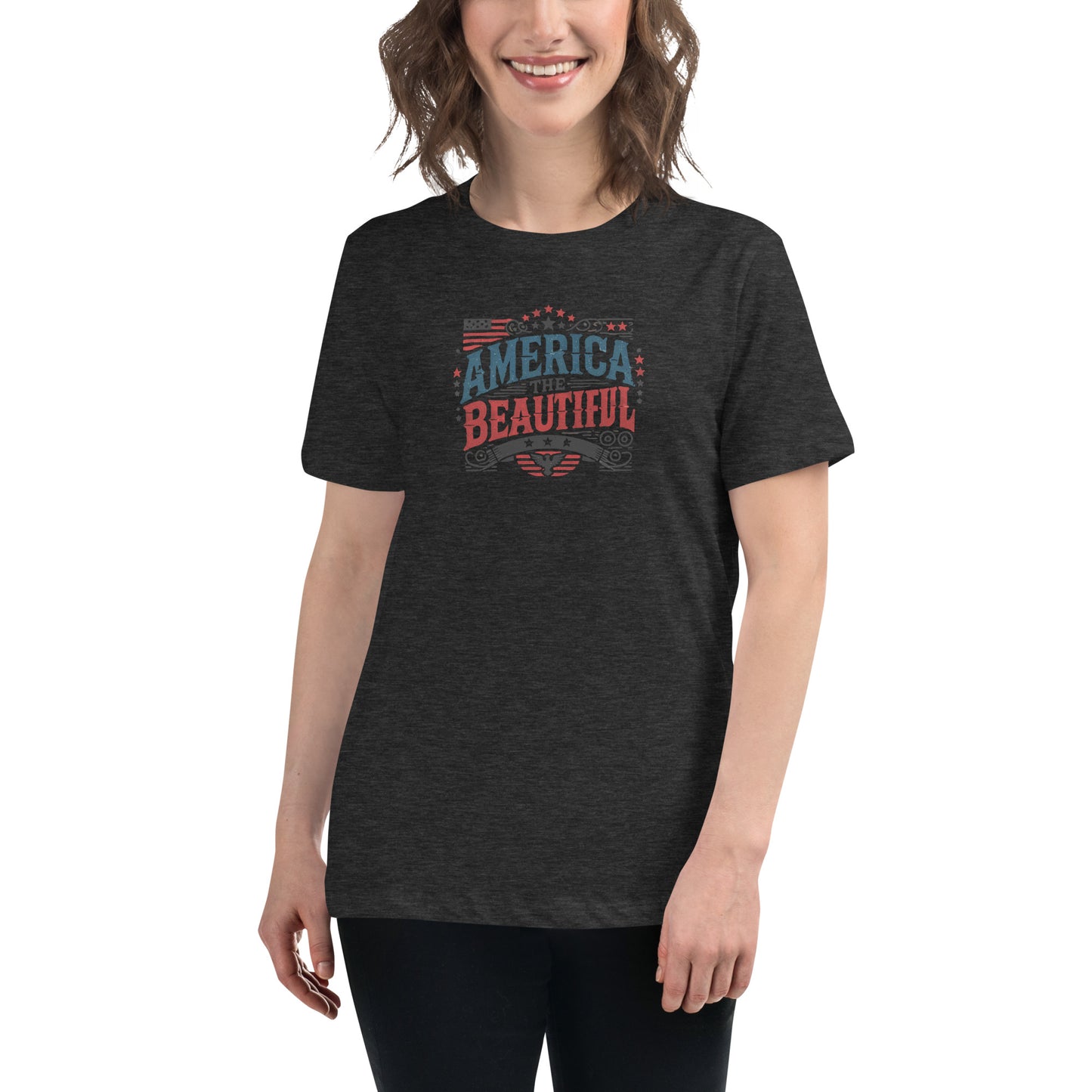 Women’s Patriotic Tee - America the Beautiful T-Shirt