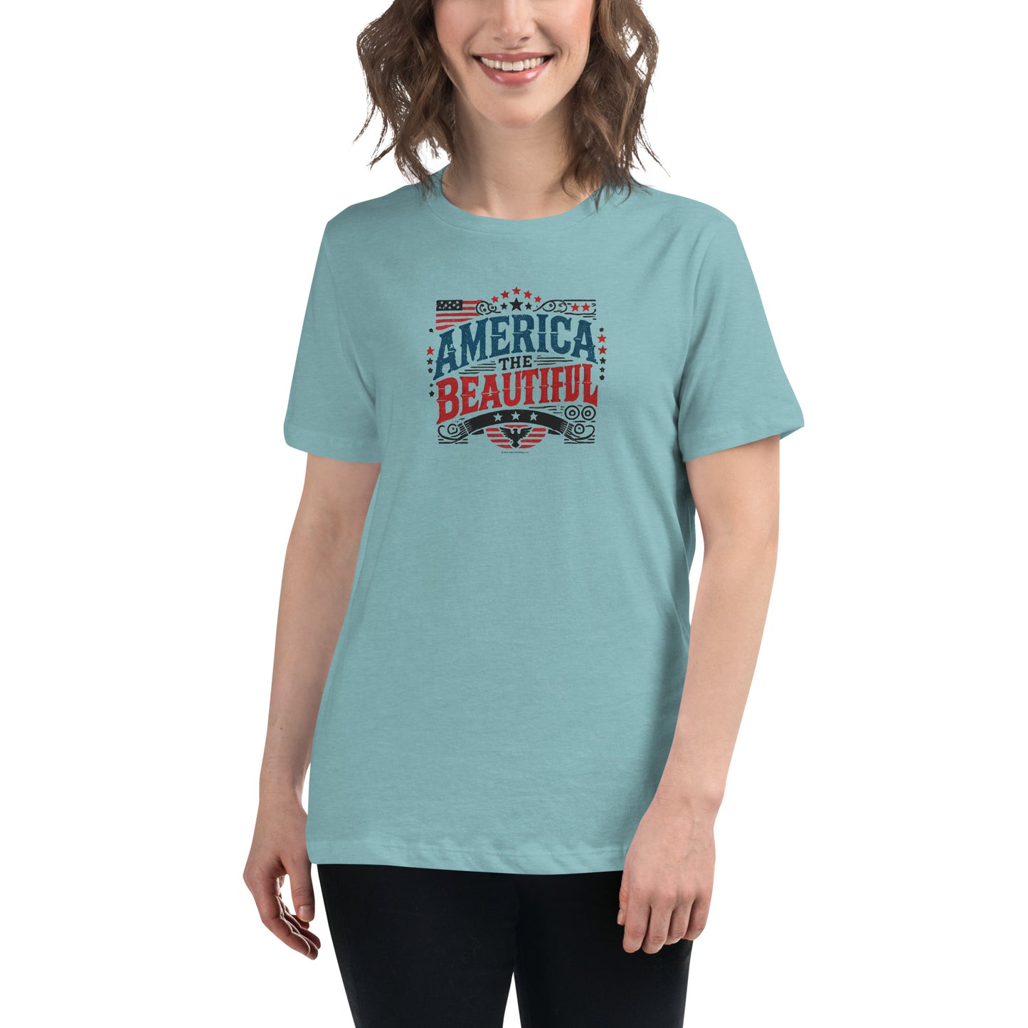 Women’s Patriotic Tee - America the Beautiful T-Shirt