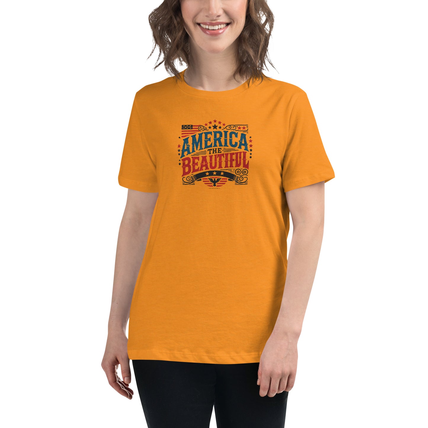 Women’s Patriotic Tee - America the Beautiful T-Shirt