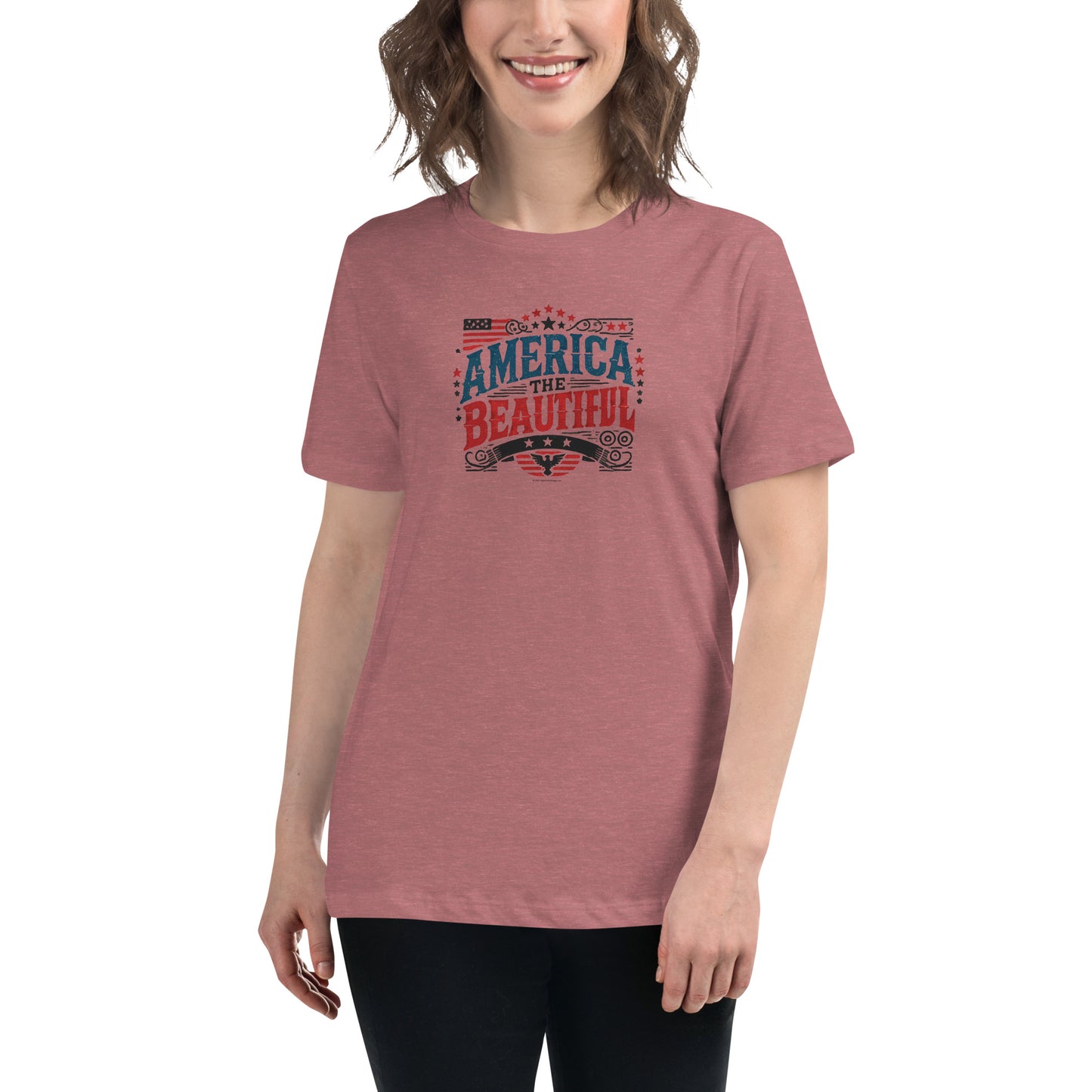 Women’s Patriotic Tee - America the Beautiful T-Shirt