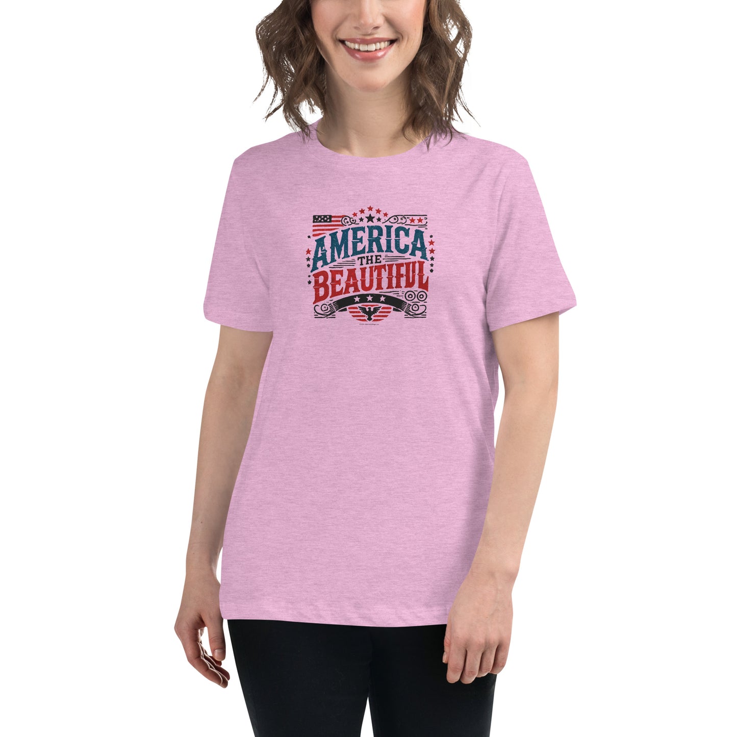 Women’s Patriotic Tee - America the Beautiful T-Shirt