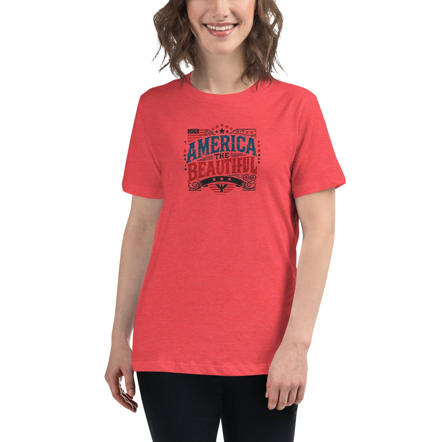 Women’s Patriotic Tee - America the Beautiful T-Shirt