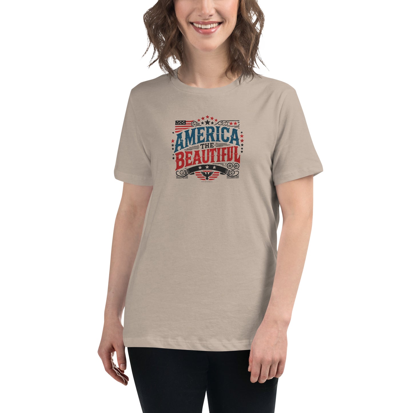 Women’s Patriotic Tee - America the Beautiful T-Shirt