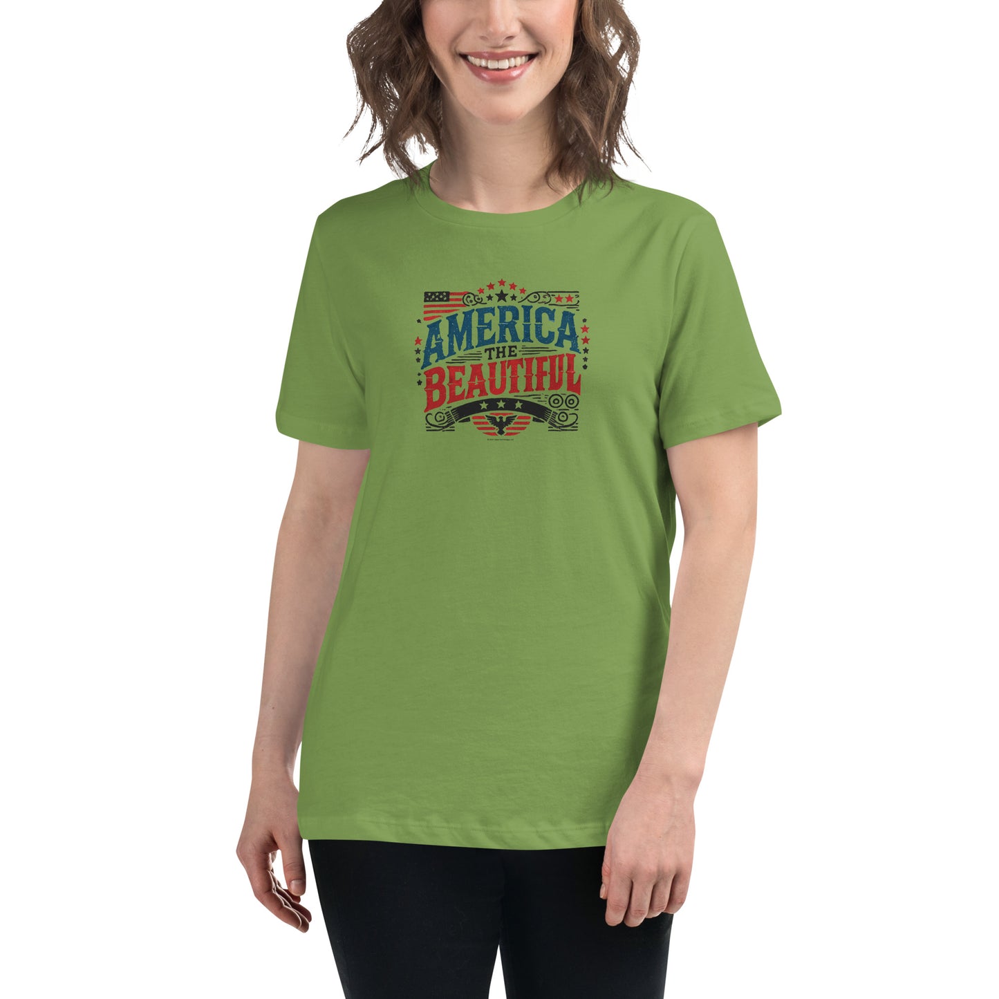 Women’s Patriotic Tee - America the Beautiful T-Shirt