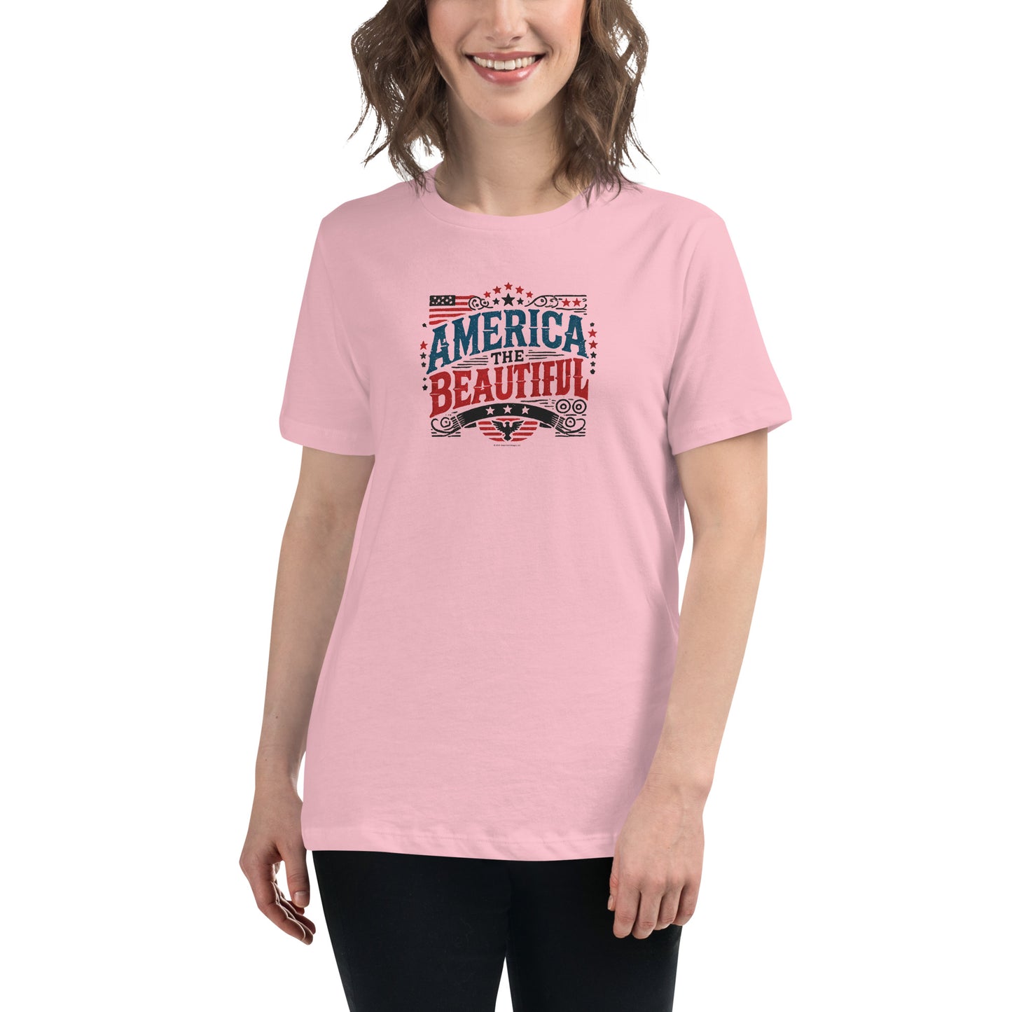 Women’s Patriotic Tee - America the Beautiful T-Shirt