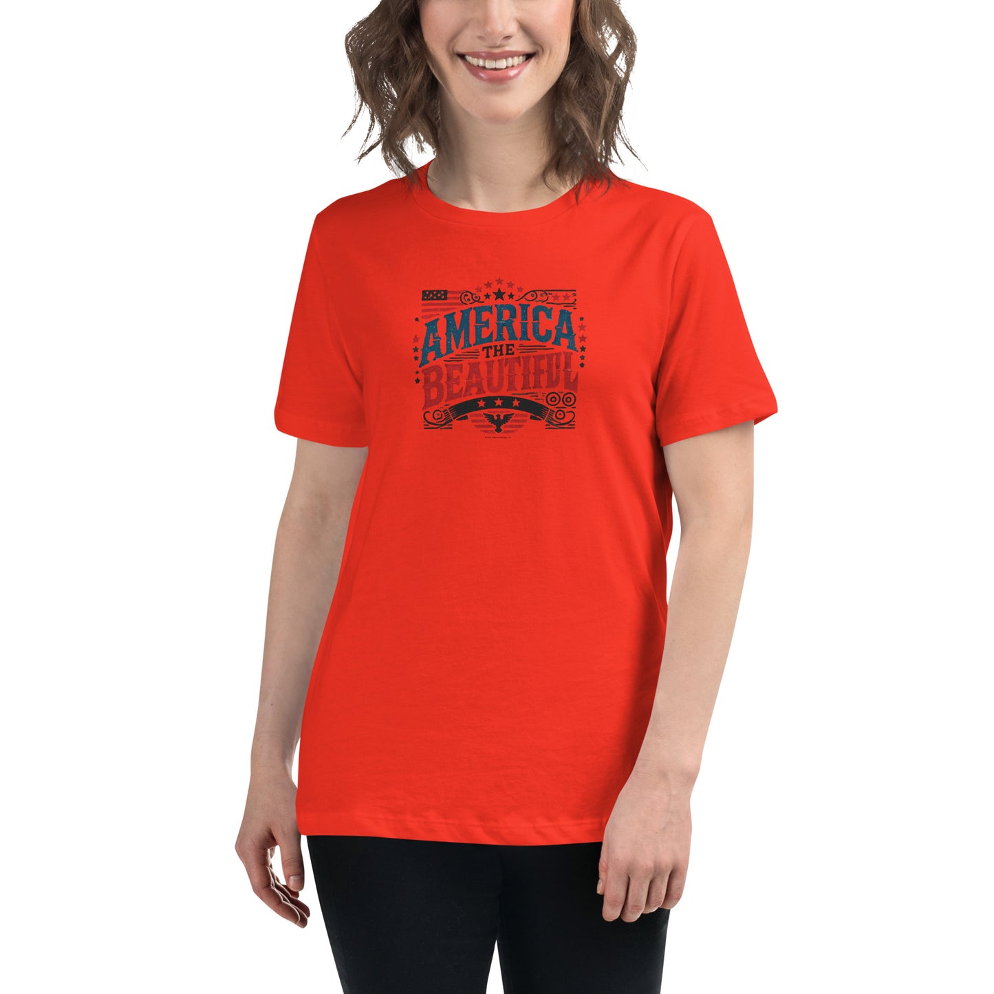 Women’s Patriotic Tee - America the Beautiful T-Shirt