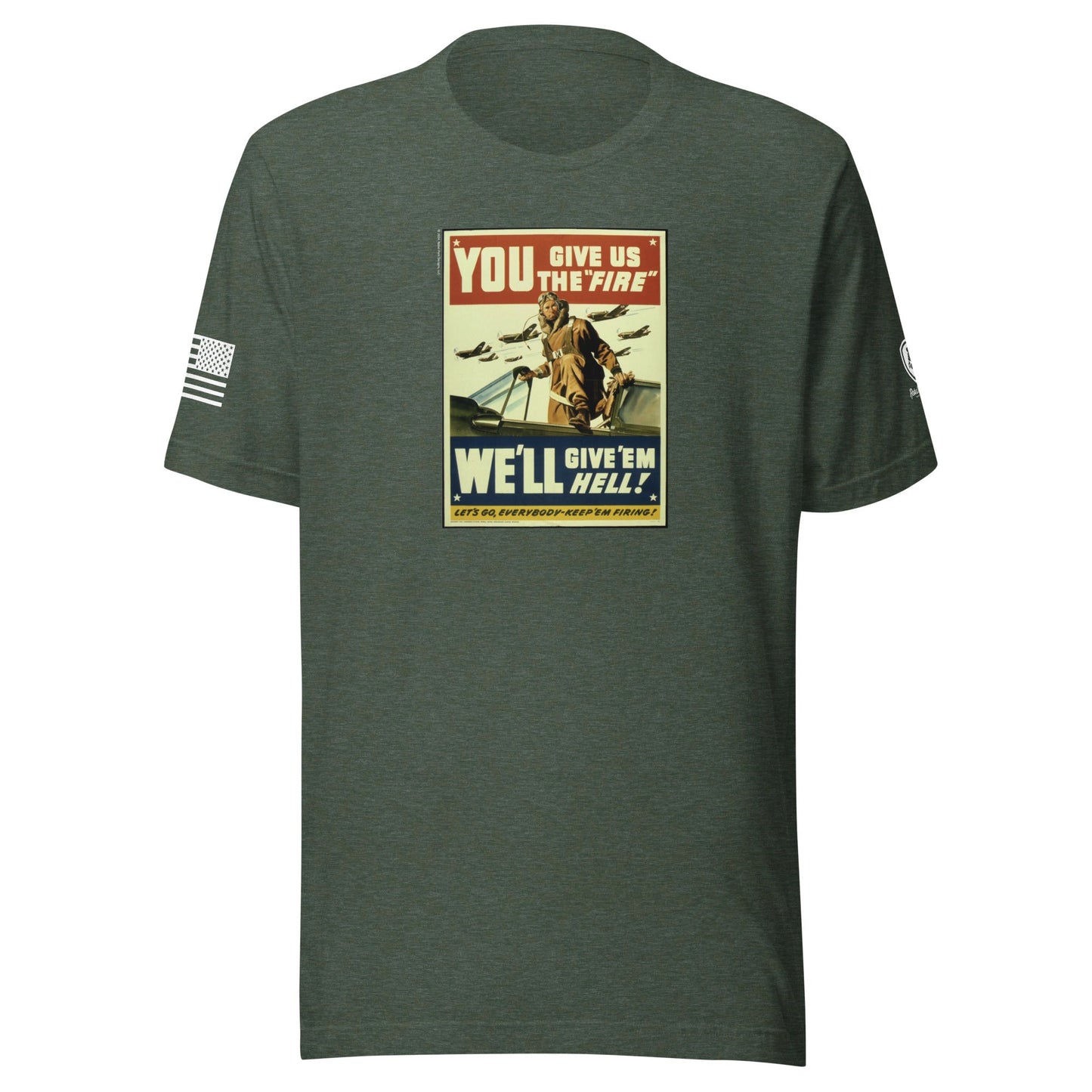 WW2 Poster T-Shirt for Men – Patriotic Tee for Men – WW2 Tribute Shirt - Rebel Park USA
