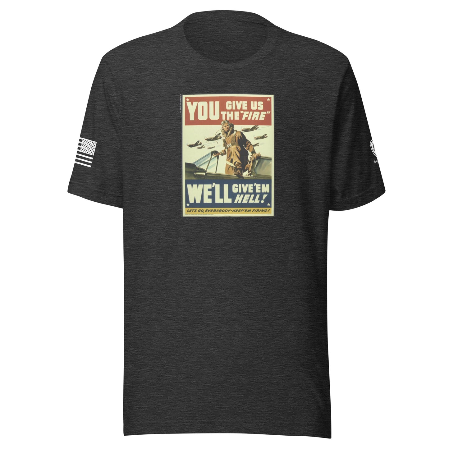 WW2 Poster T-Shirt for Men – Patriotic Tee for Men – WW2 Tribute Shirt - Rebel Park USA